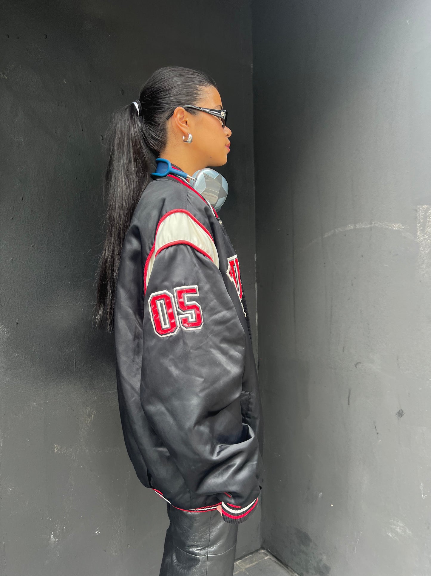 FUBU Nylon Bomber Jacket - L/XL