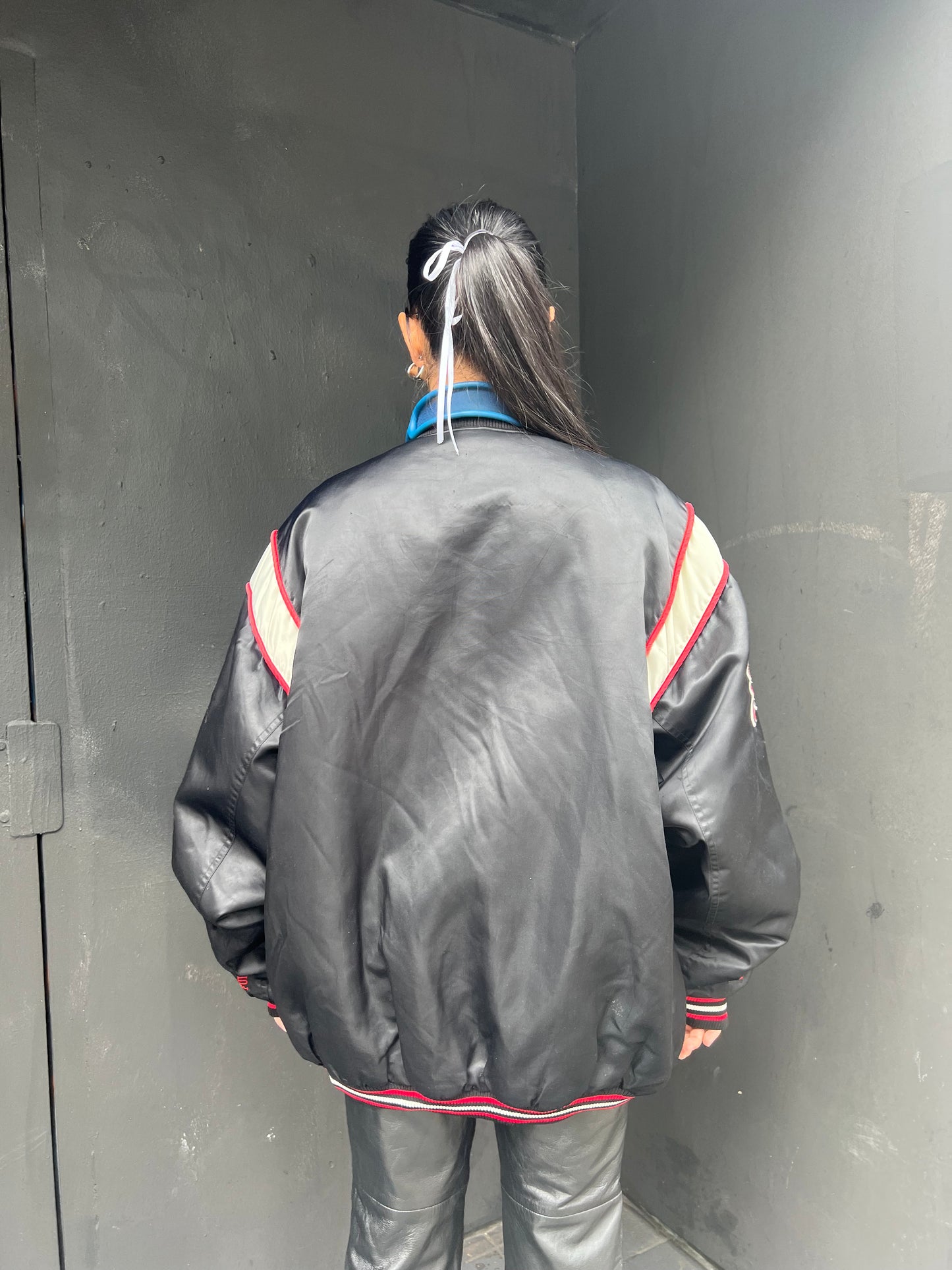 FUBU Nylon Bomber Jacket - L/XL