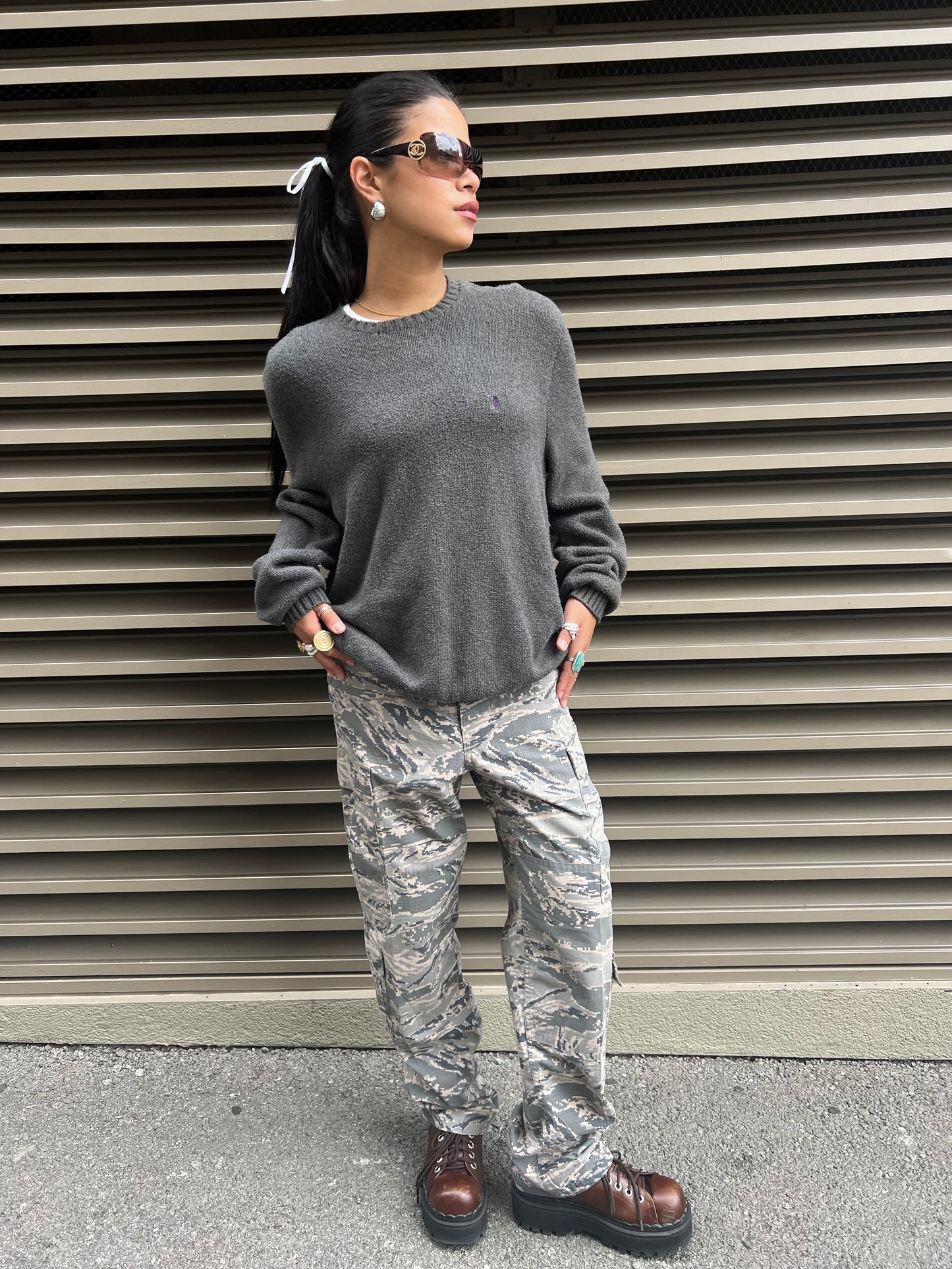 Digital Camo Cargo Pants - 27"