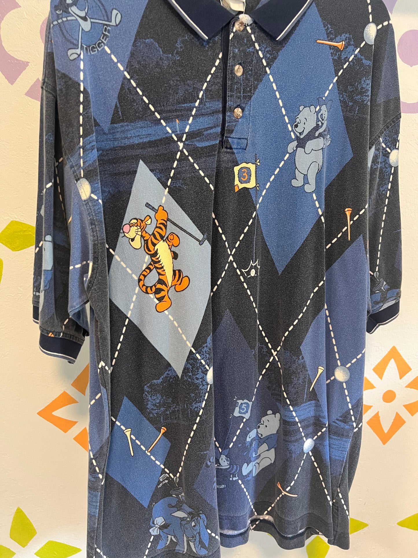 90's Disney Golfing Polo - XL/2XL