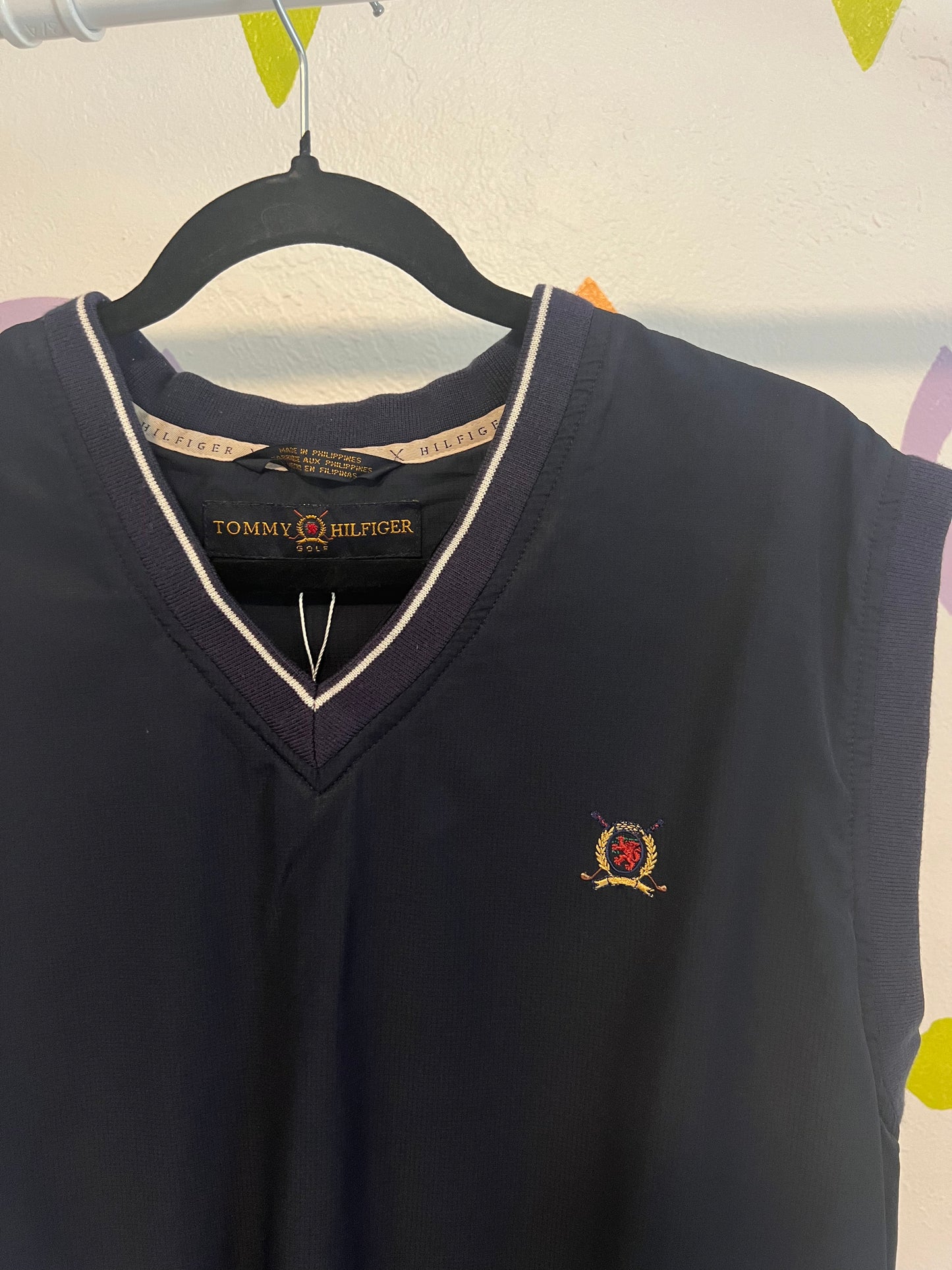 90's Tommy Hilfiger Nylon Vest - M