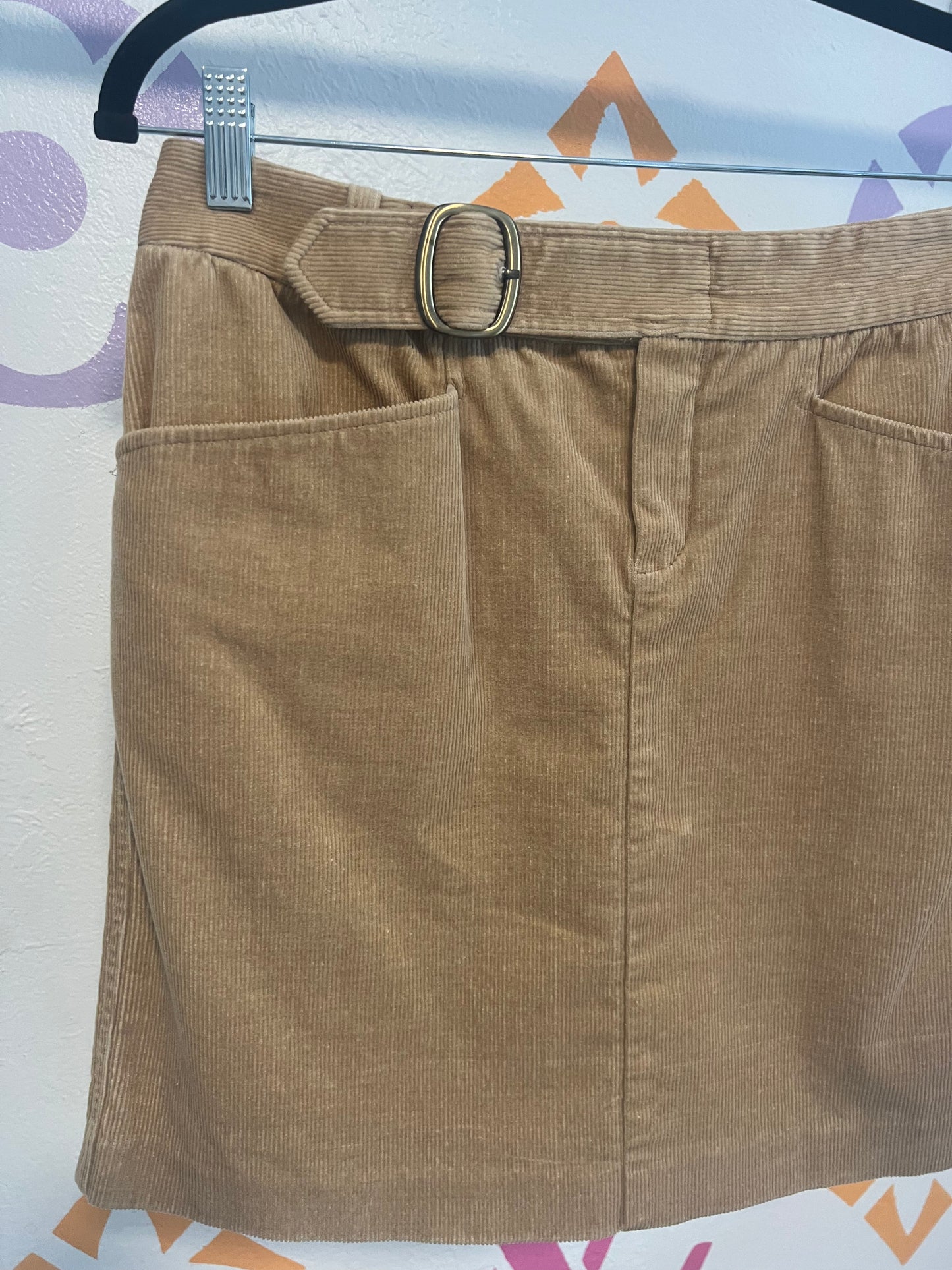 Corduroy Mini Skirt - 29"