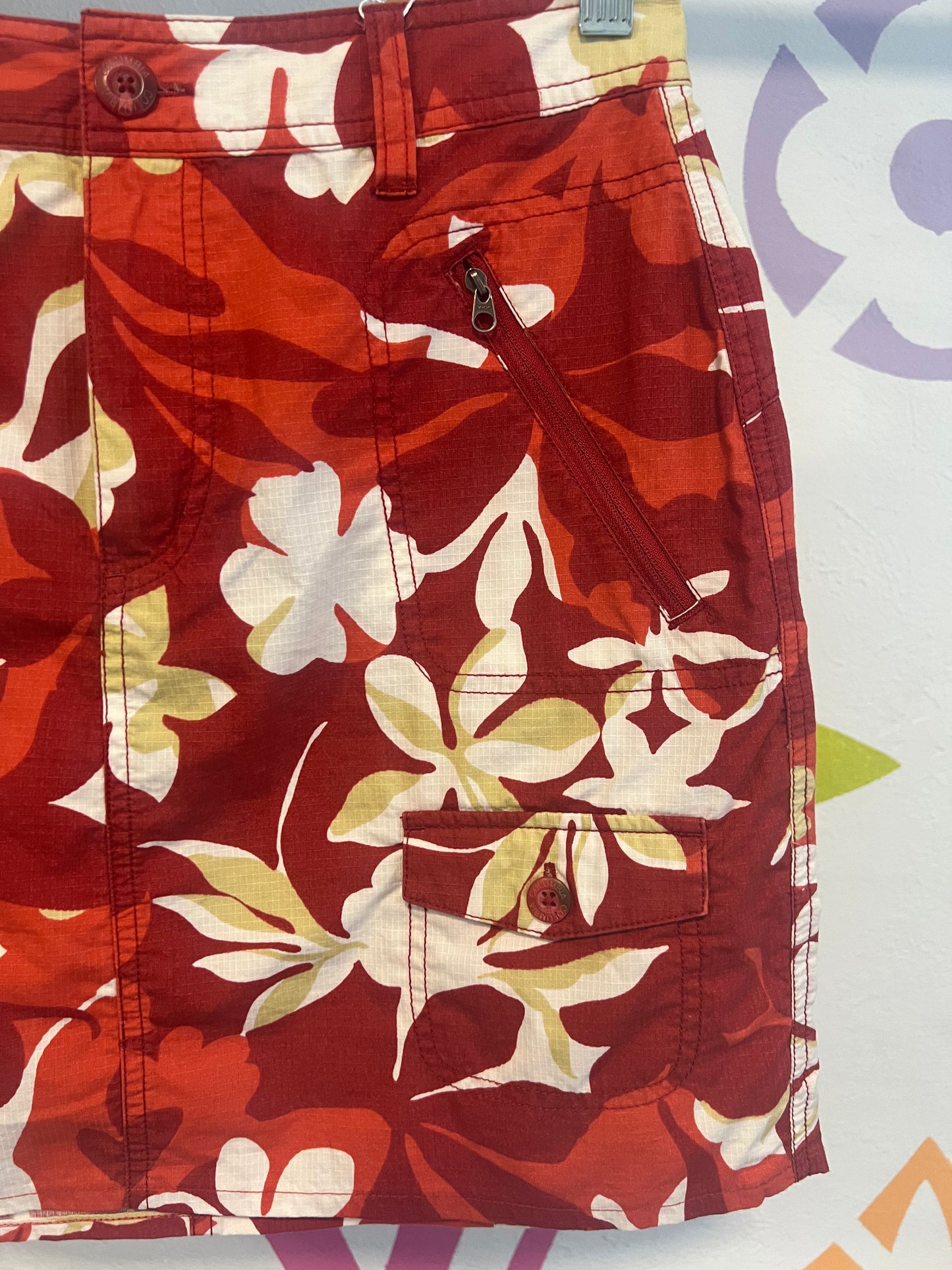 Y2K Floral Cargo Skirt - 27"