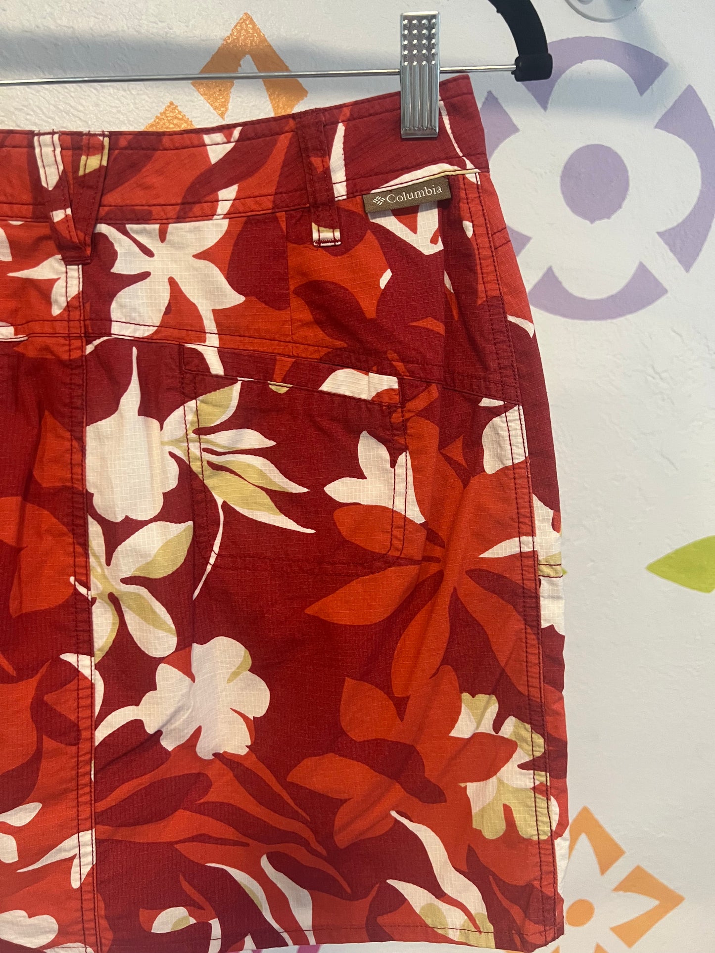 Y2K Floral Cargo Skirt - 27"