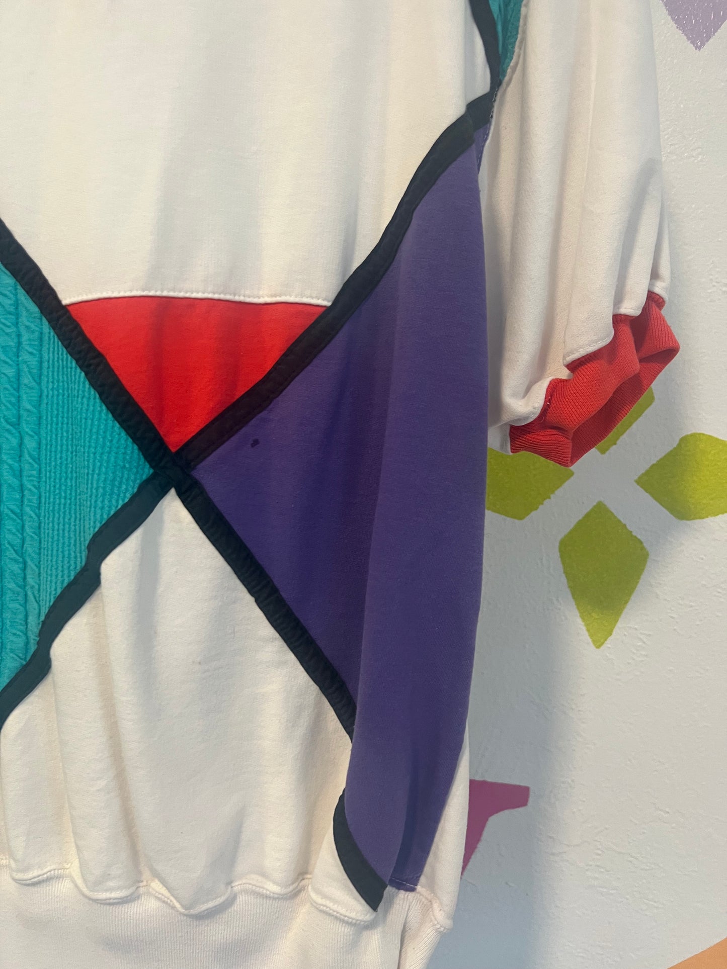80's Bay Club Colorblock Top - M