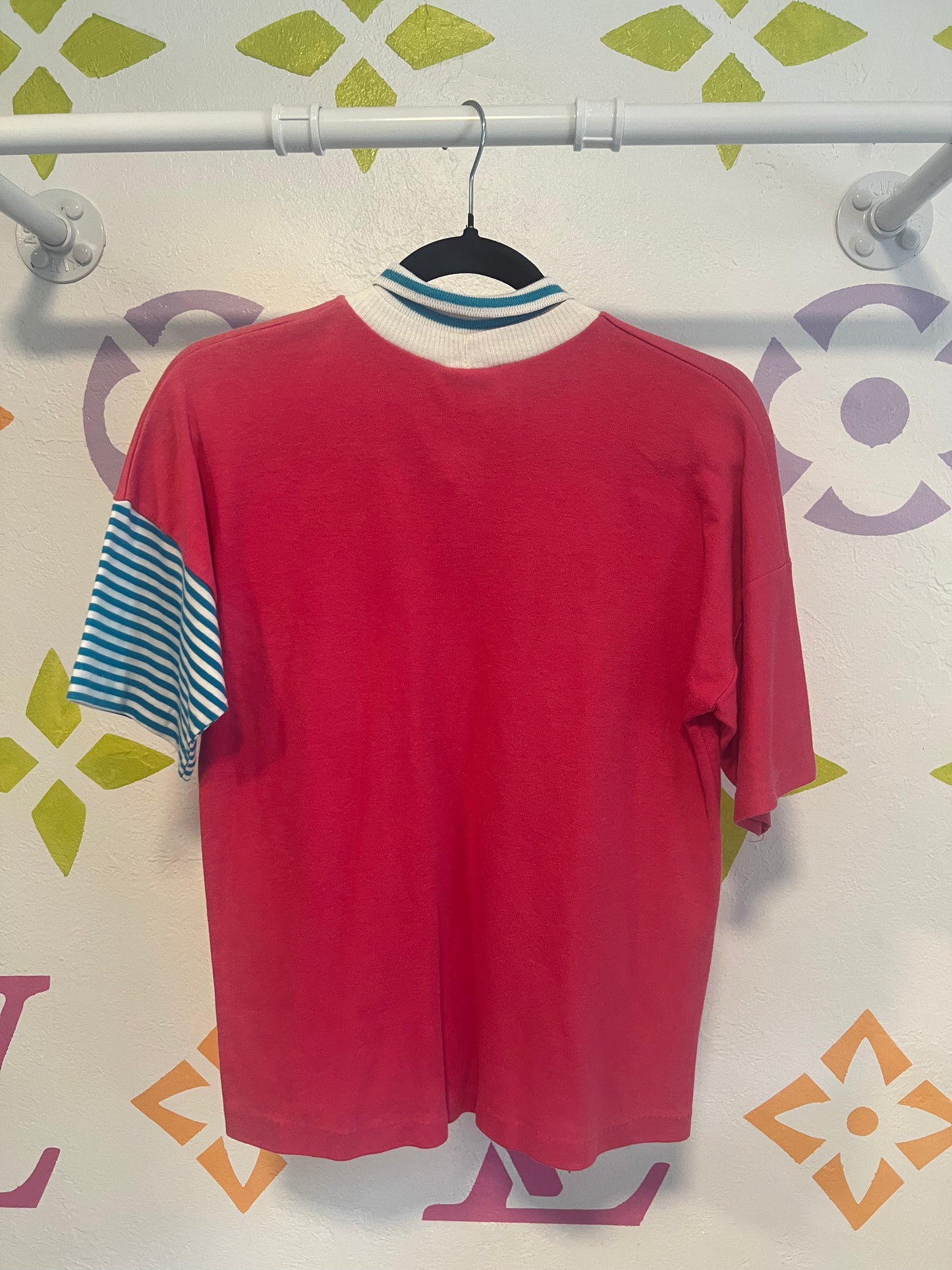80's Knit Waves Top - L