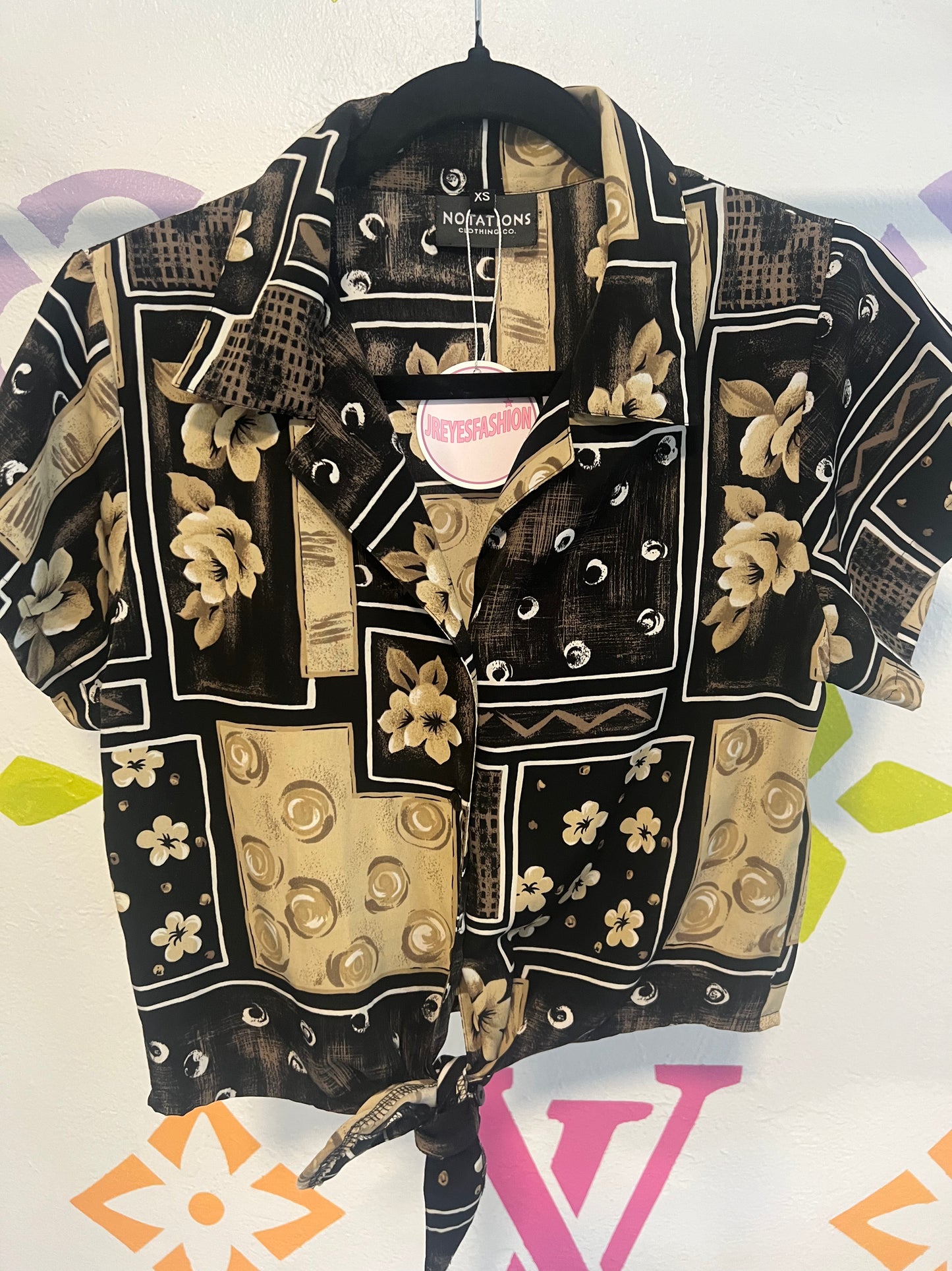 90's Floral Button-Up - XS/S