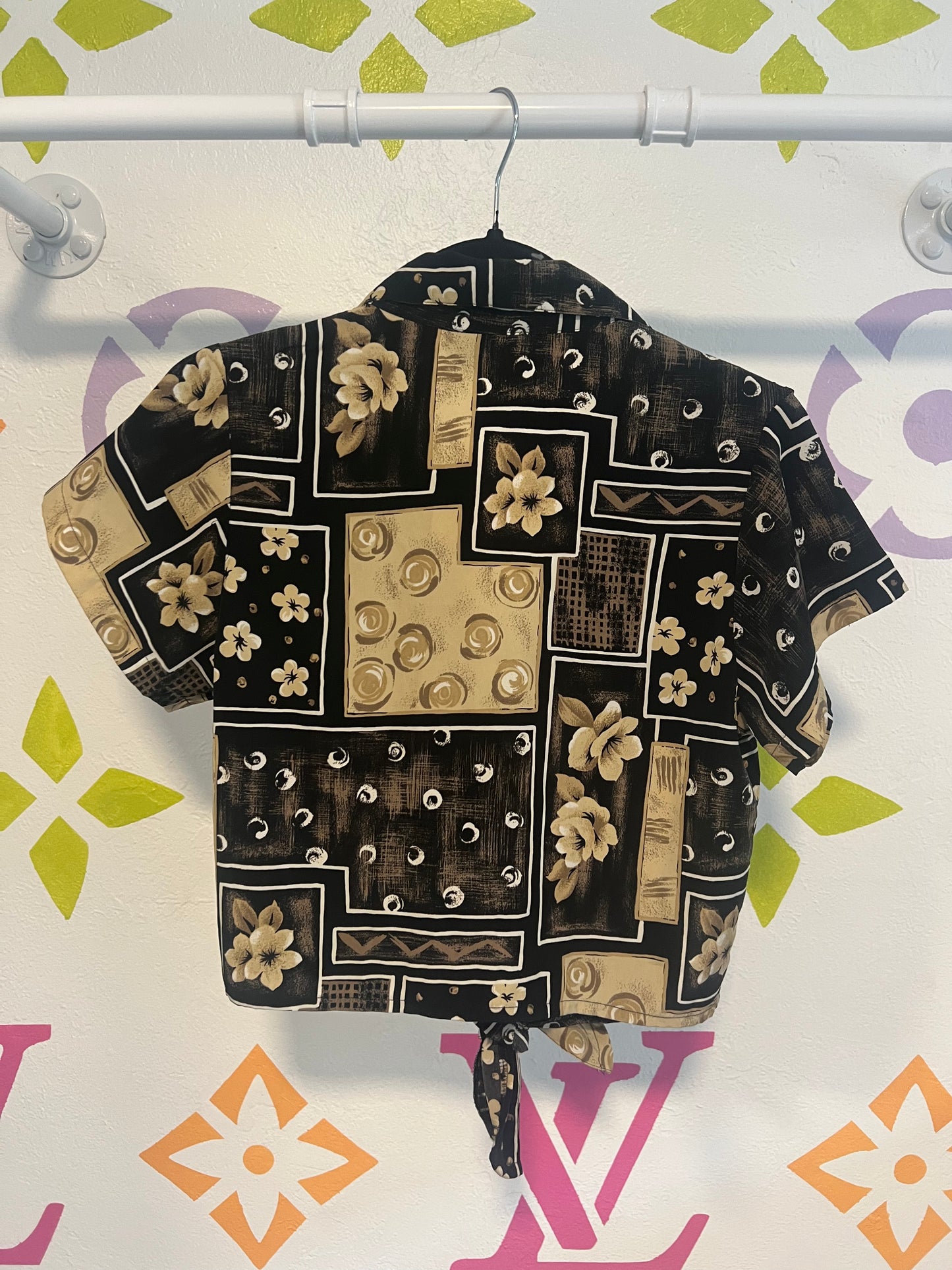90's Floral Button-Up - XS/S