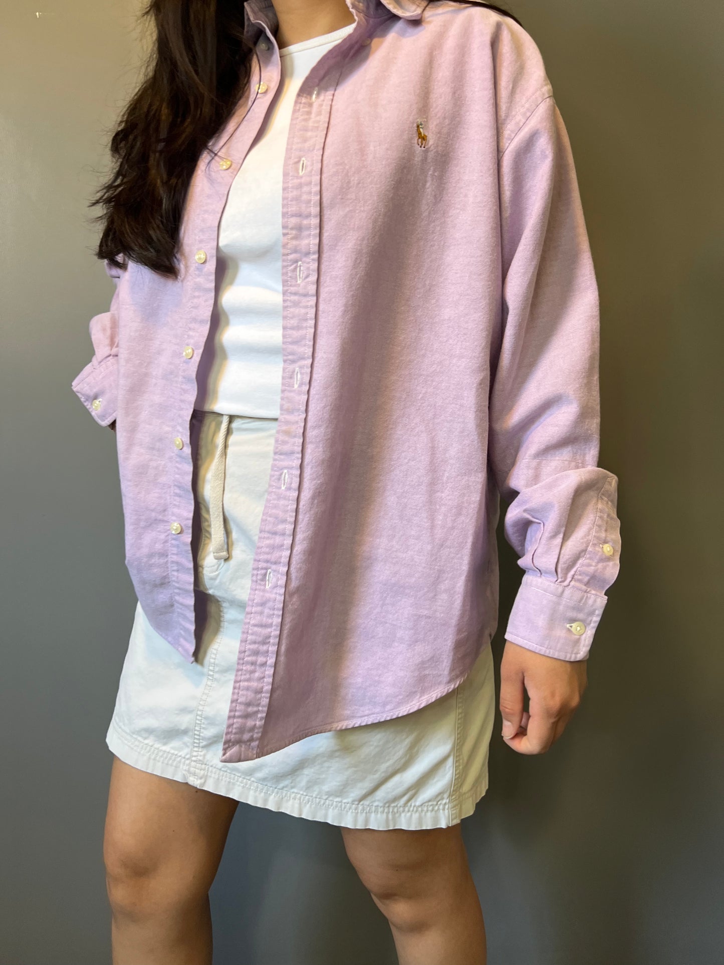 Lilac Ralph Lauren Button Up - M