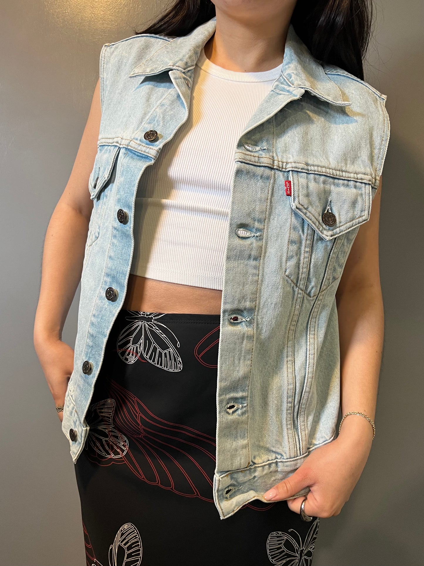 80's Levis Denim Vest - M