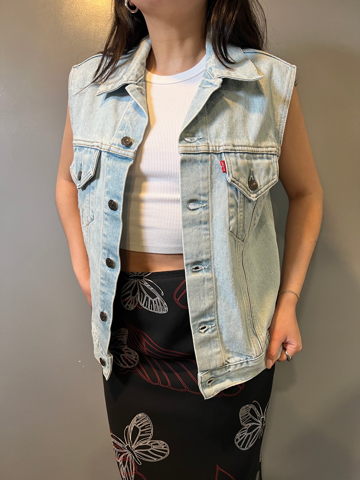 80's Levis Denim Vest - M