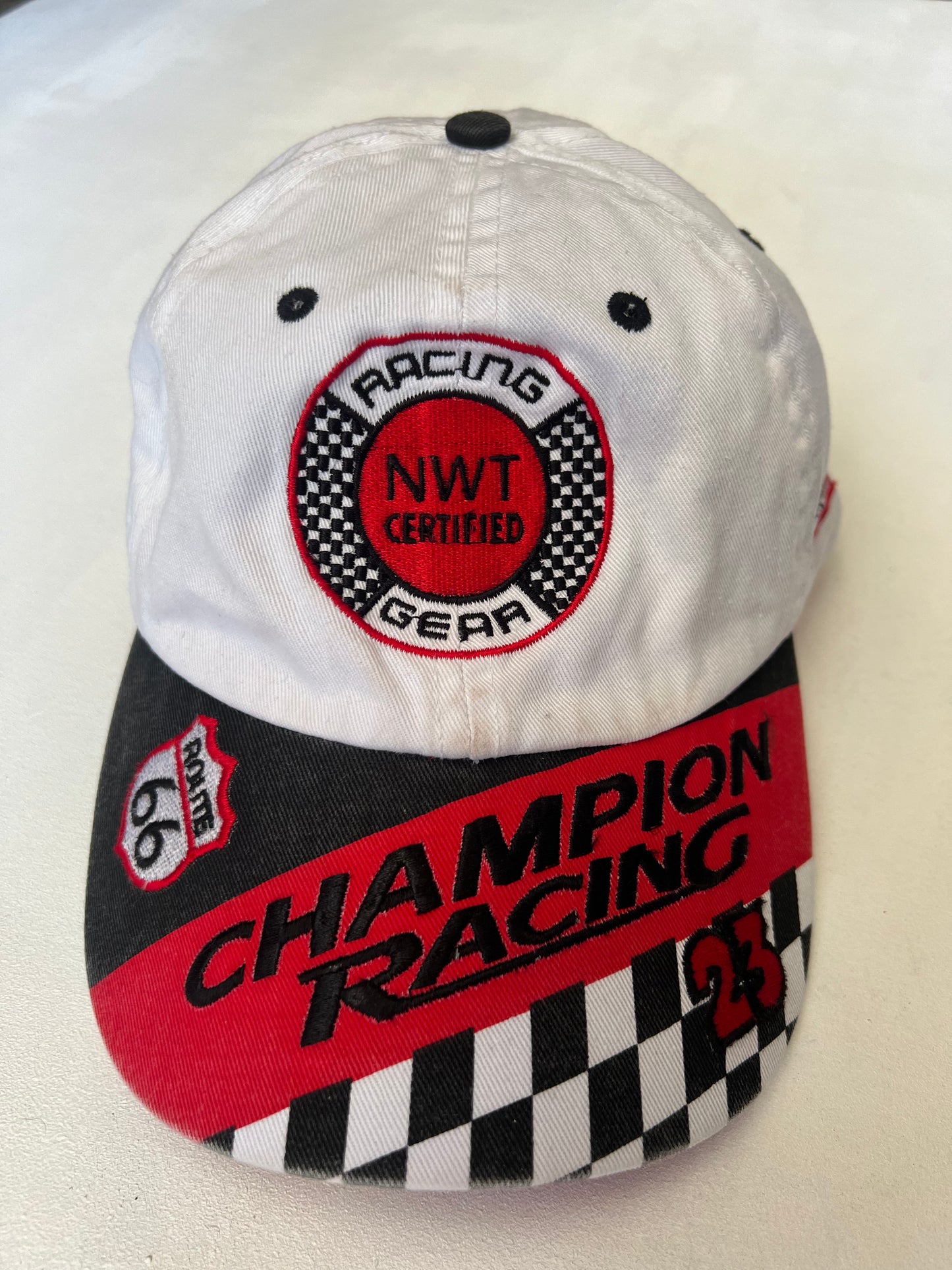 Route 66 Windy City Racing Hat - White/Red