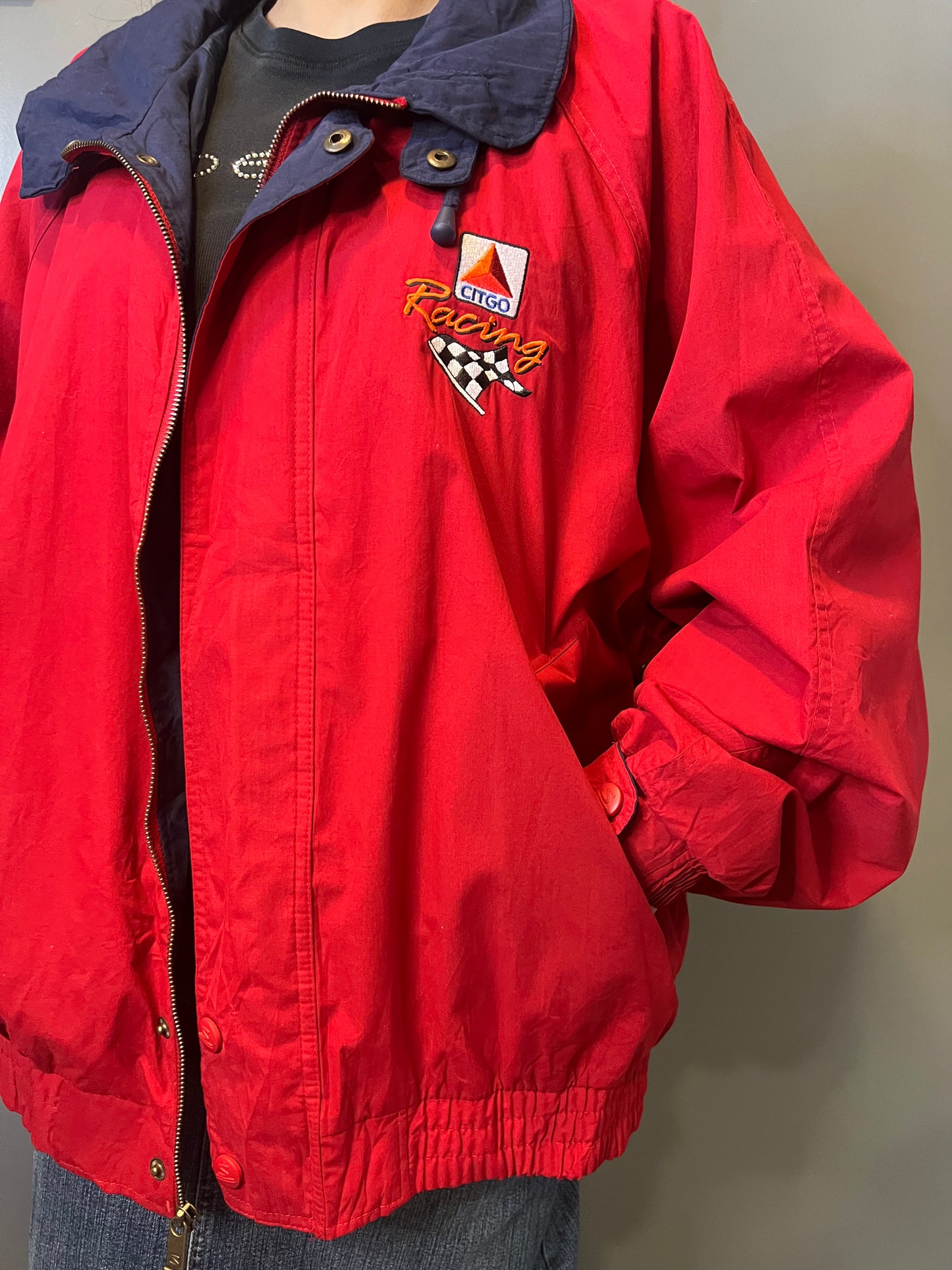 Swingster CITGO Racing Full Zip Red Jacket - XL