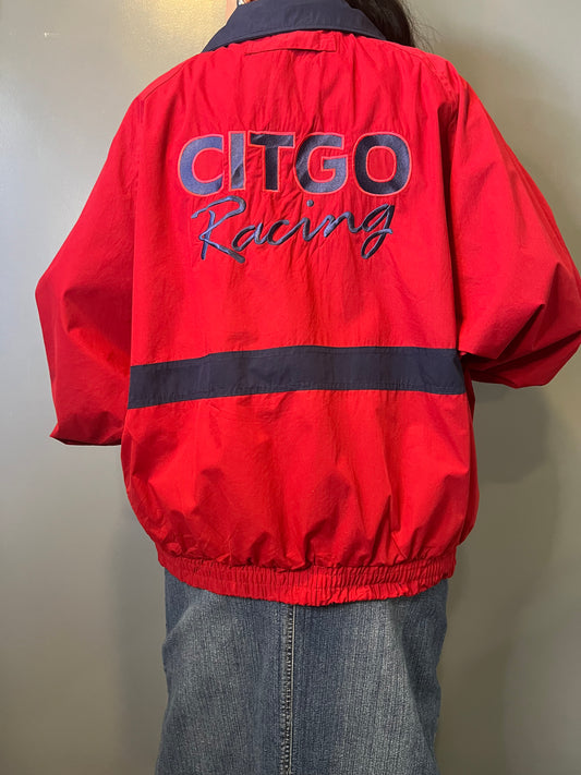 Swingster CITGO Racing Full Zip Red Jacket - XL