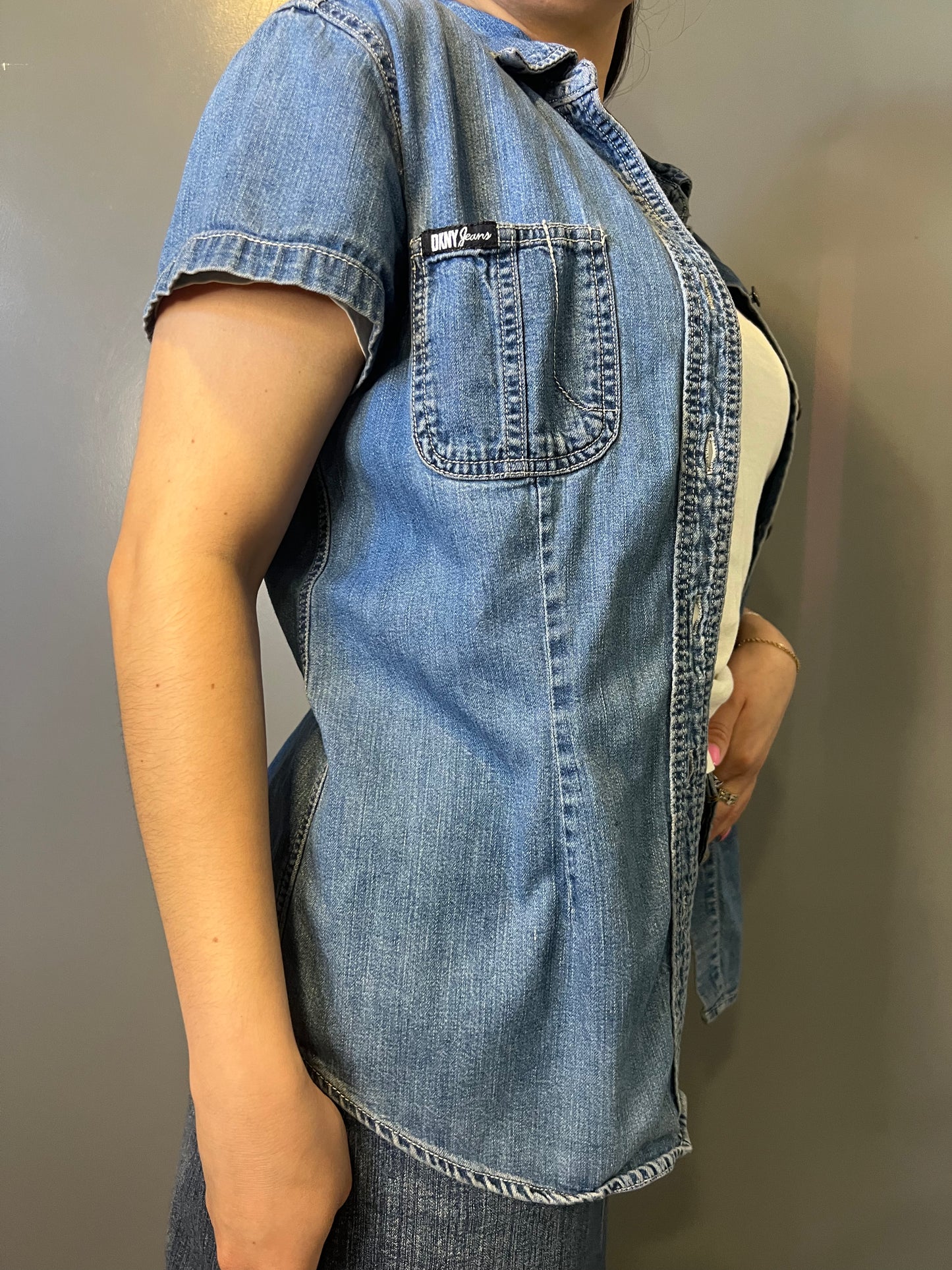 DKNY Jeans Button-Up Top - M