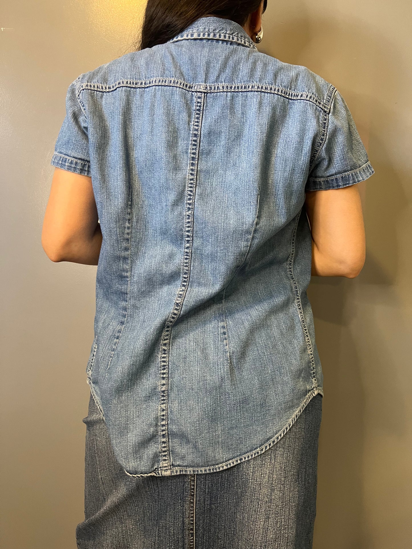 DKNY Jeans Button-Up Top - M