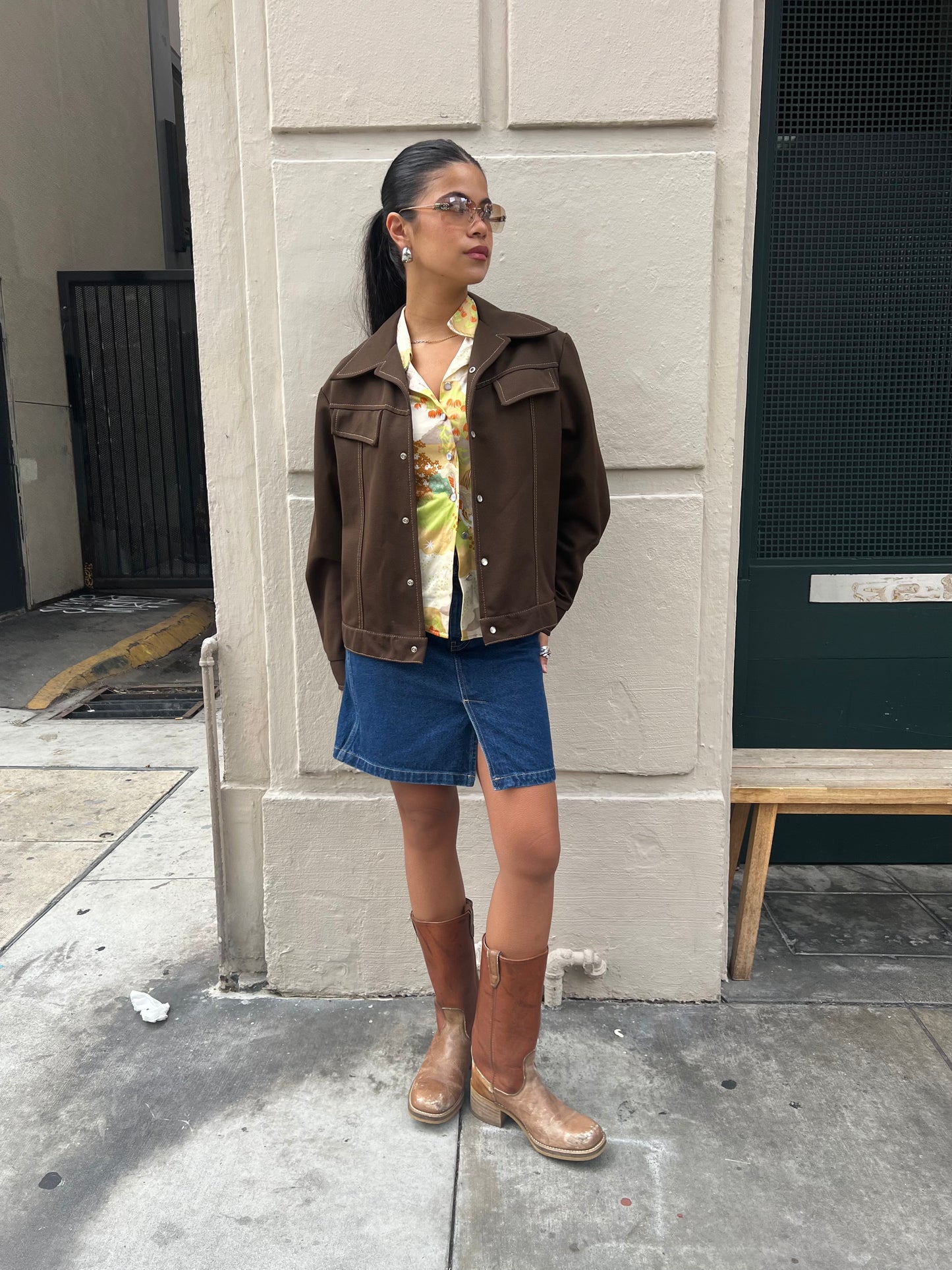 90's Calvin Klein Denim Skirt - 27"