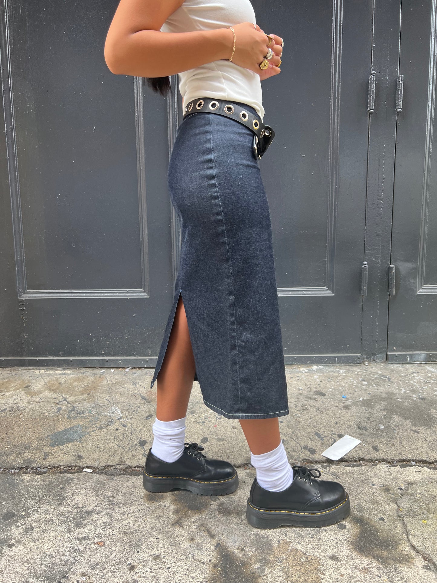 Gas Jeans Chambray Skirt - 26"
