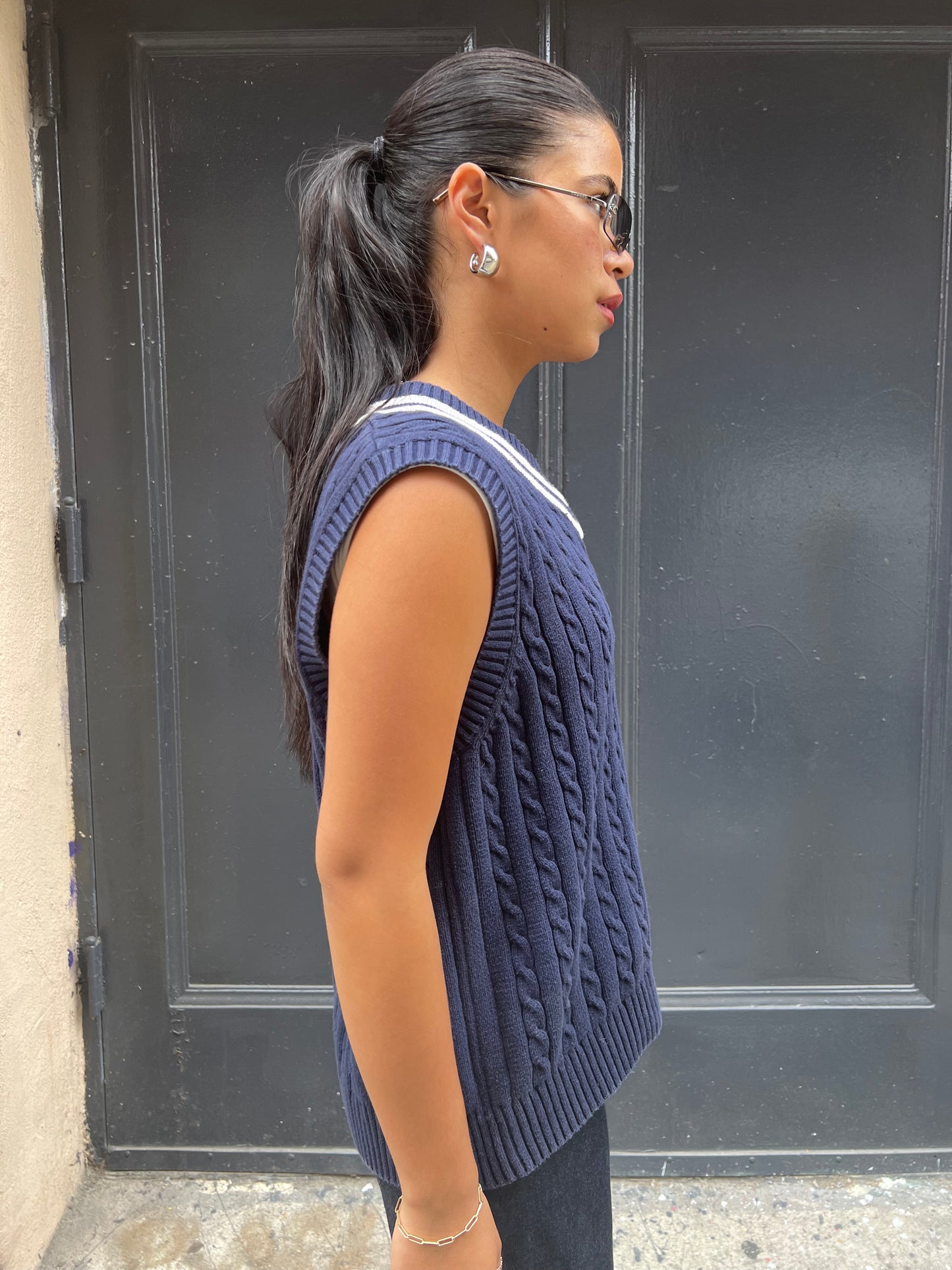Tommy Hilfiger Cable Knit Vest - L