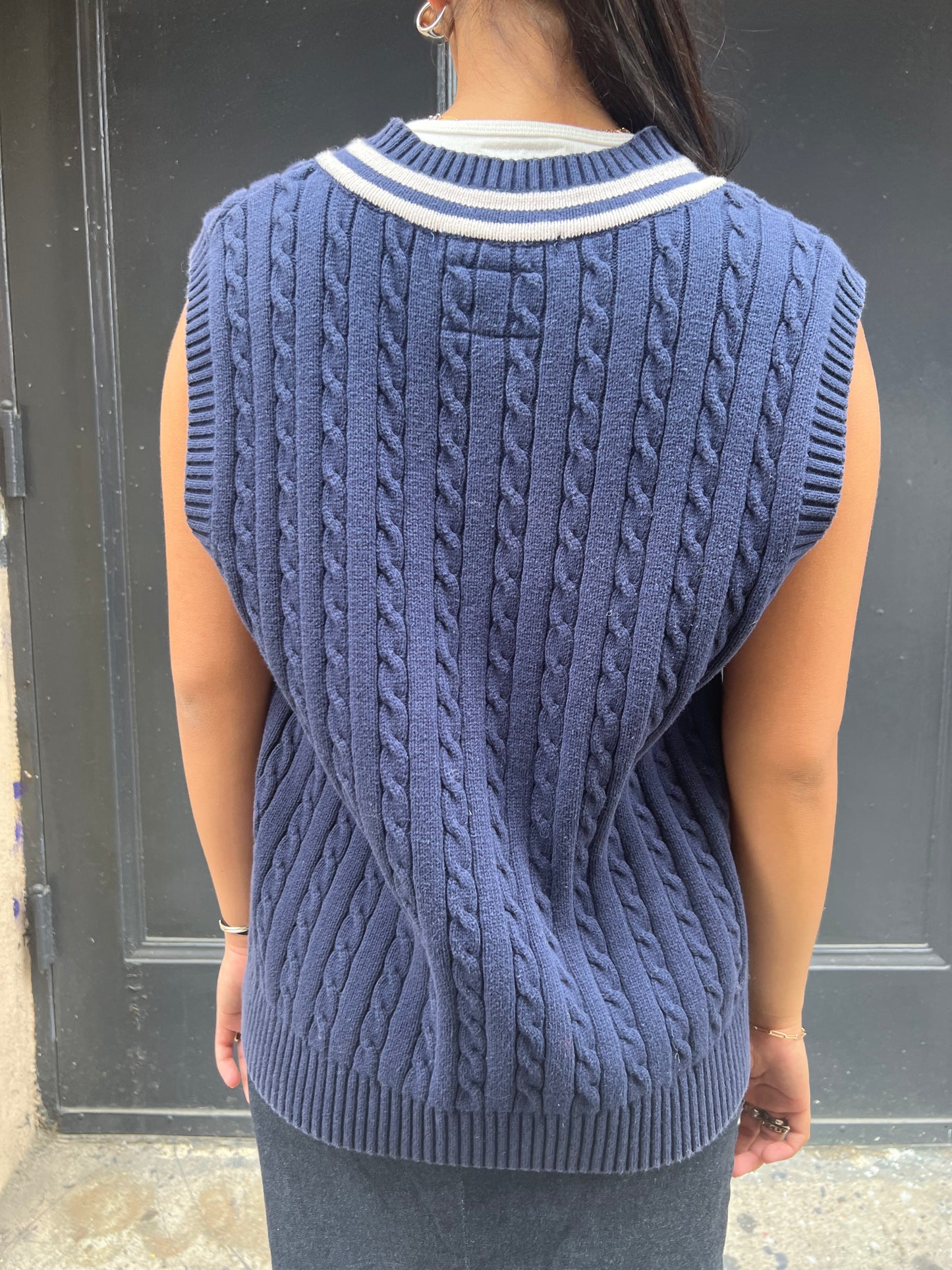 Tommy Hilfiger Cable Knit Vest - L