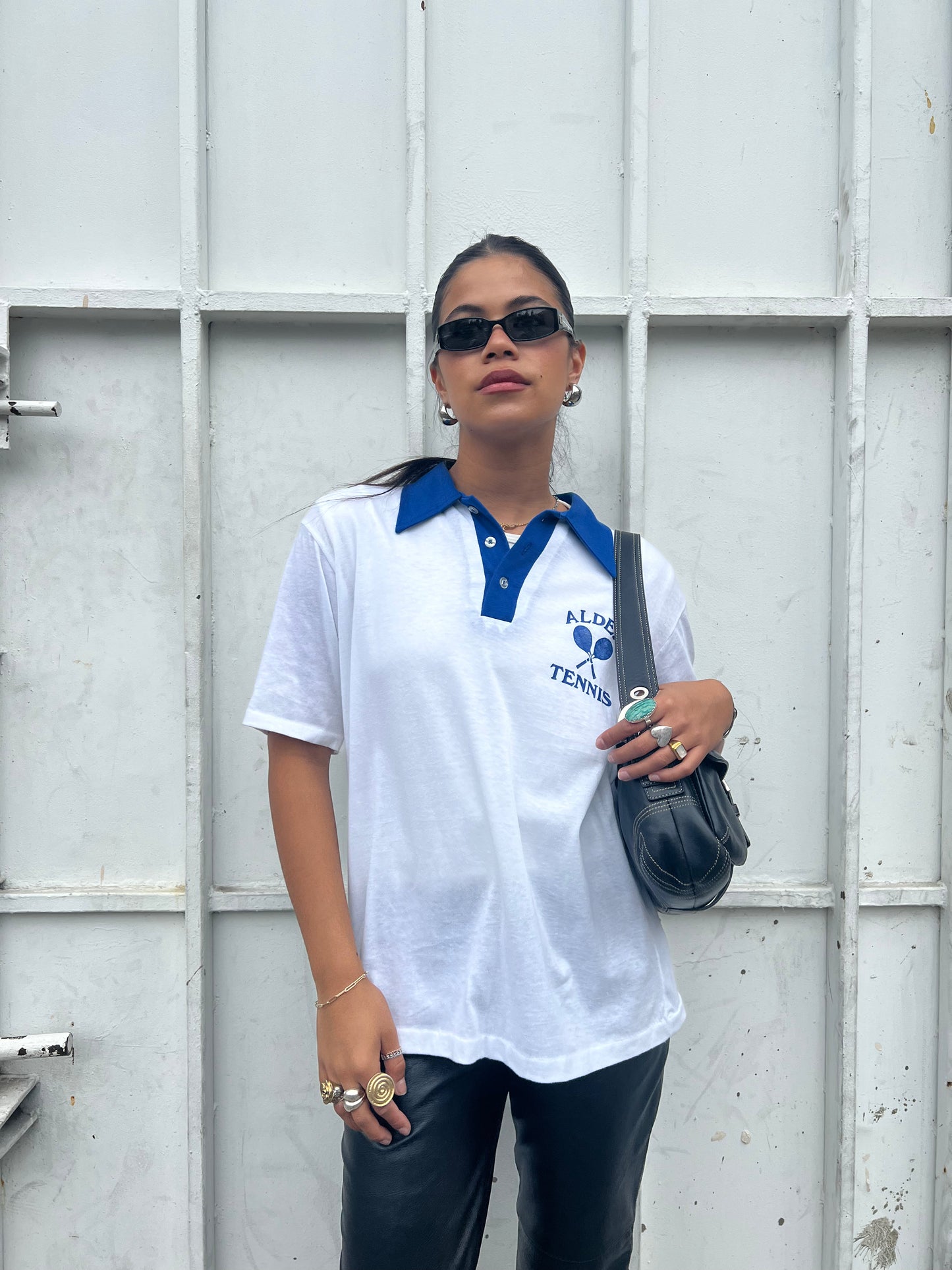 70's Whang Alden Tennis Polo - L