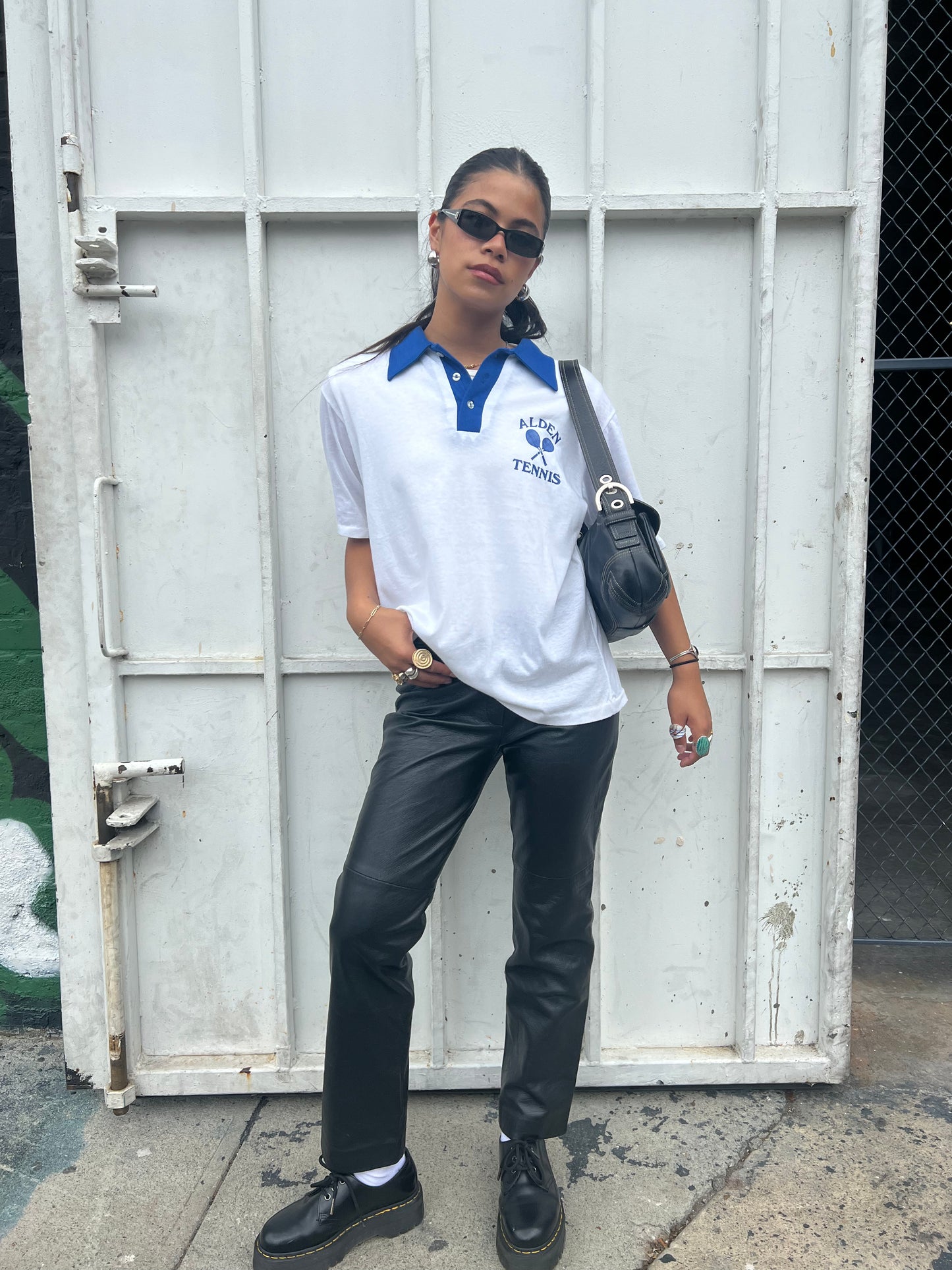 70's Whang Alden Tennis Polo - L