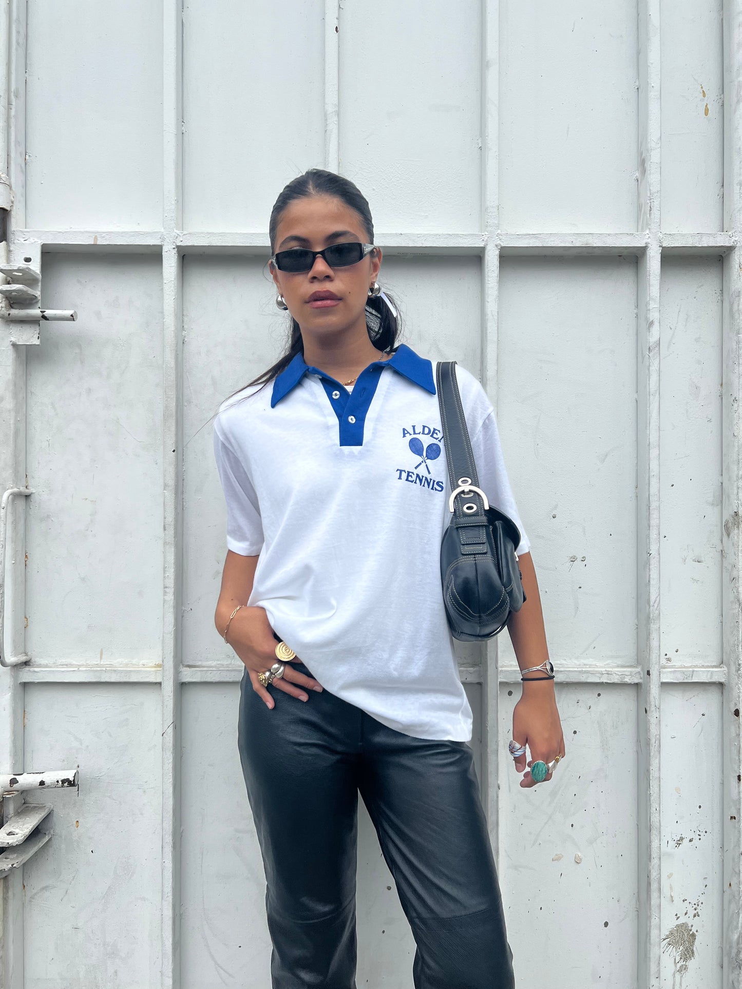 70's Whang Alden Tennis Polo - L