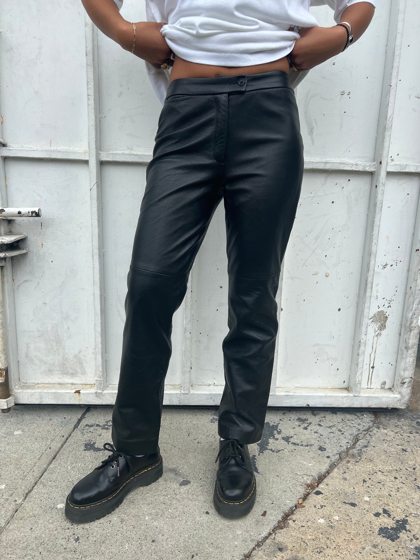 BCBG Maxazria Leather Pants - 28"