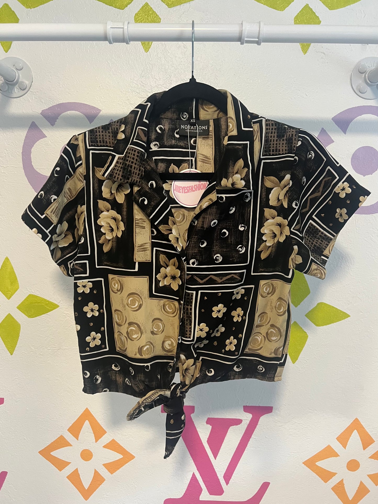 90's Floral Button-Up - XS/S