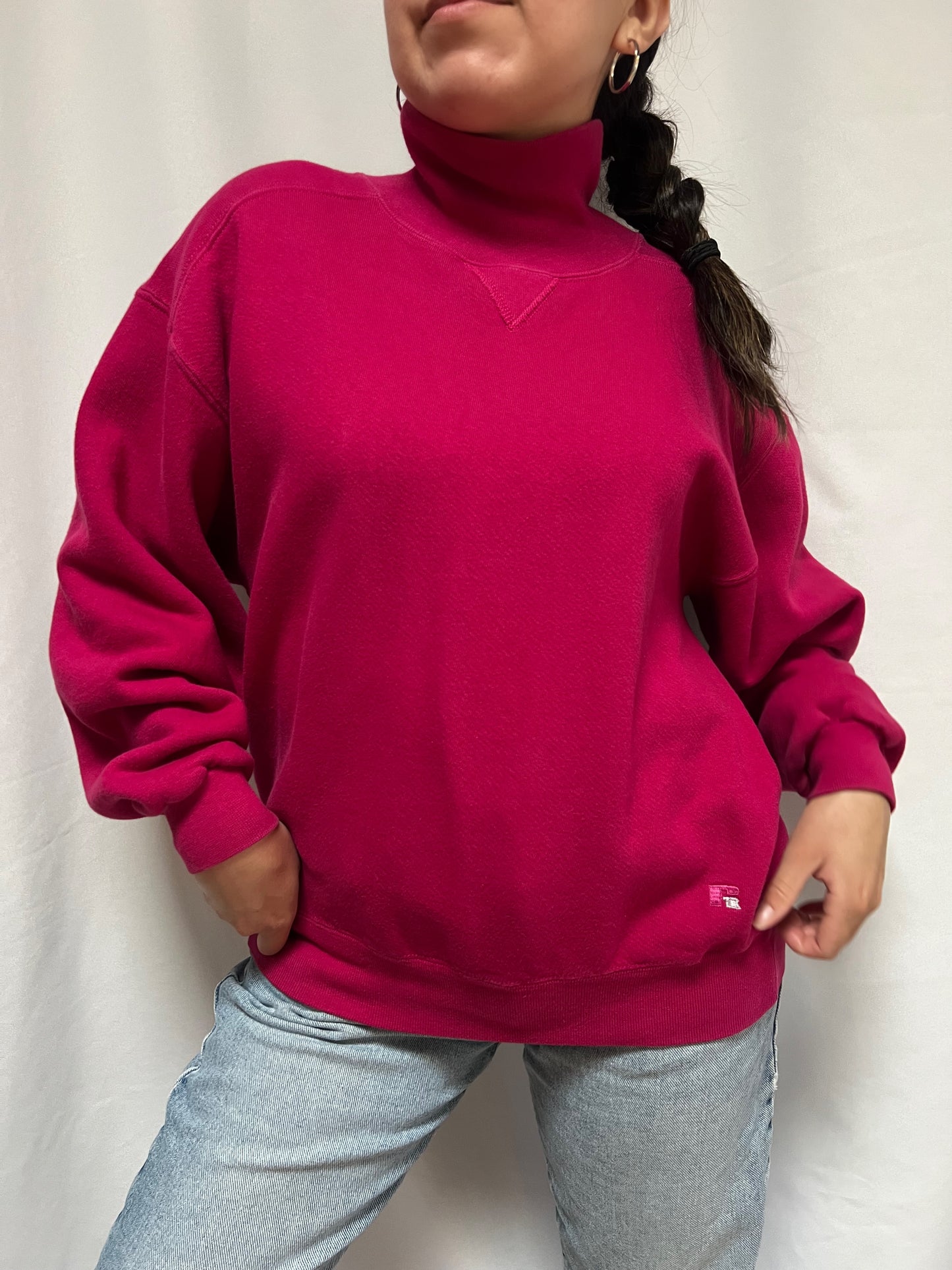 Russell Athletic High-Neck Crewneck - M