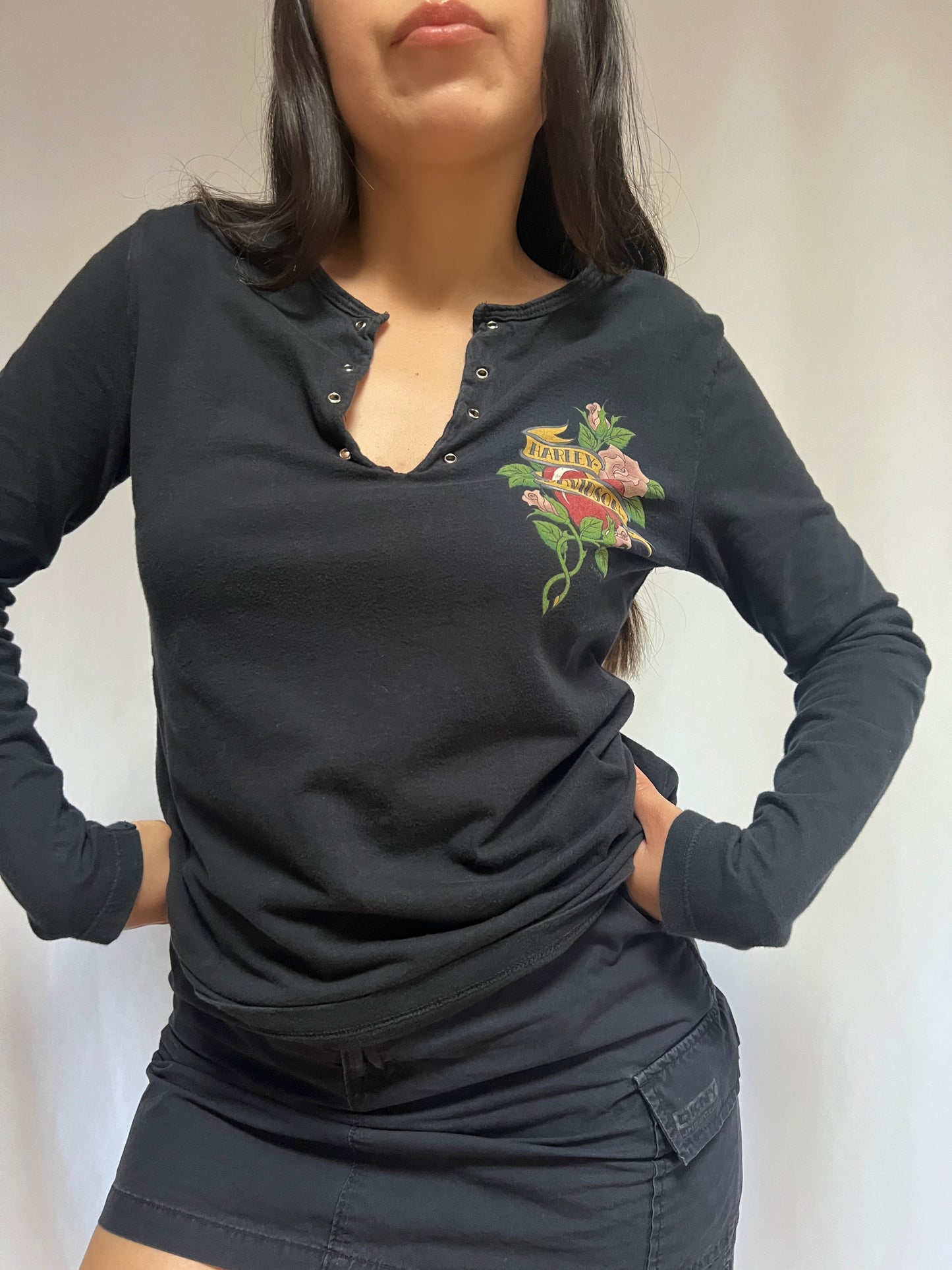 Harley Girl Jamaica Eyelet L/S - M/L