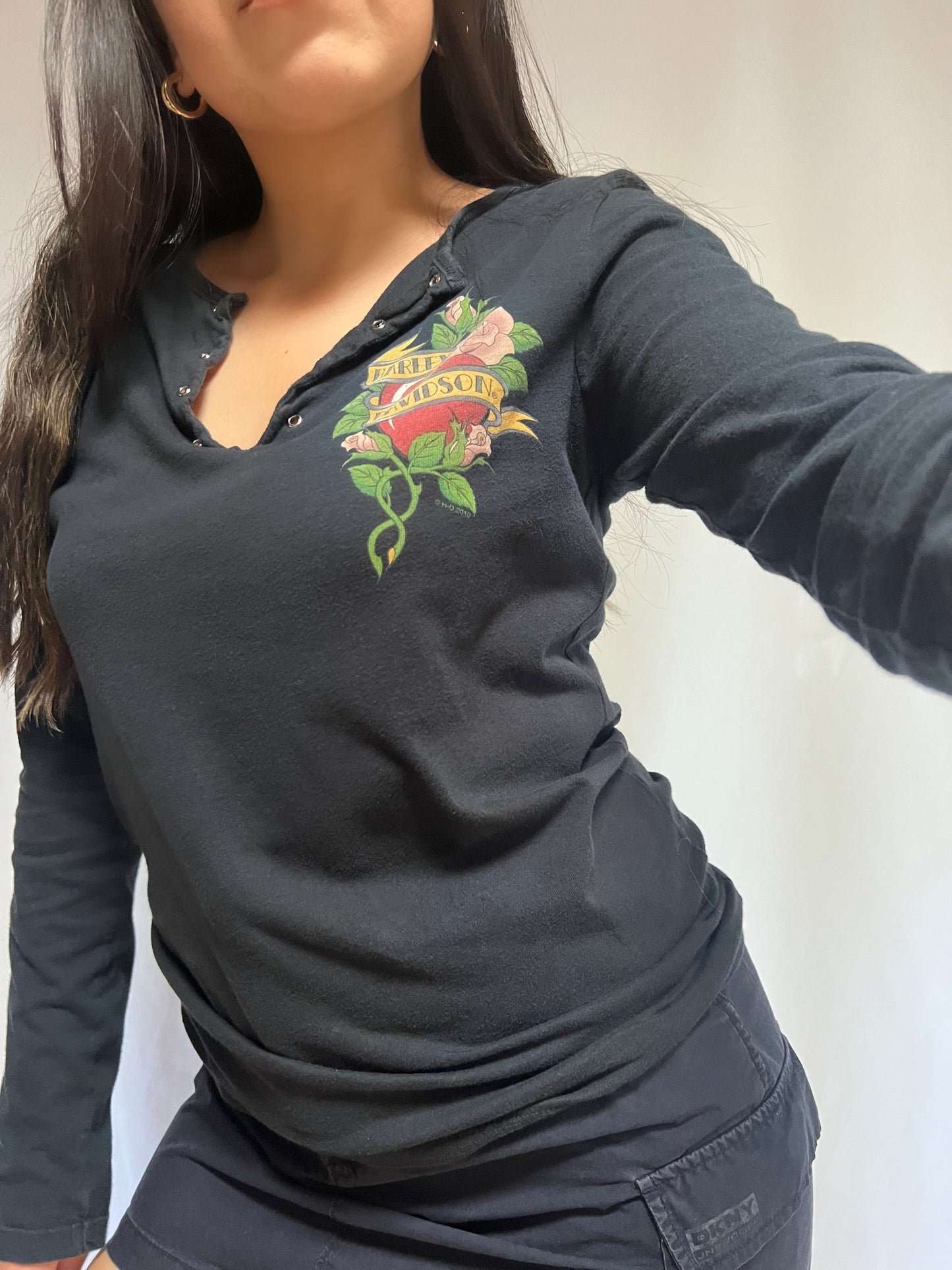 Harley Girl Jamaica Eyelet L/S - M/L
