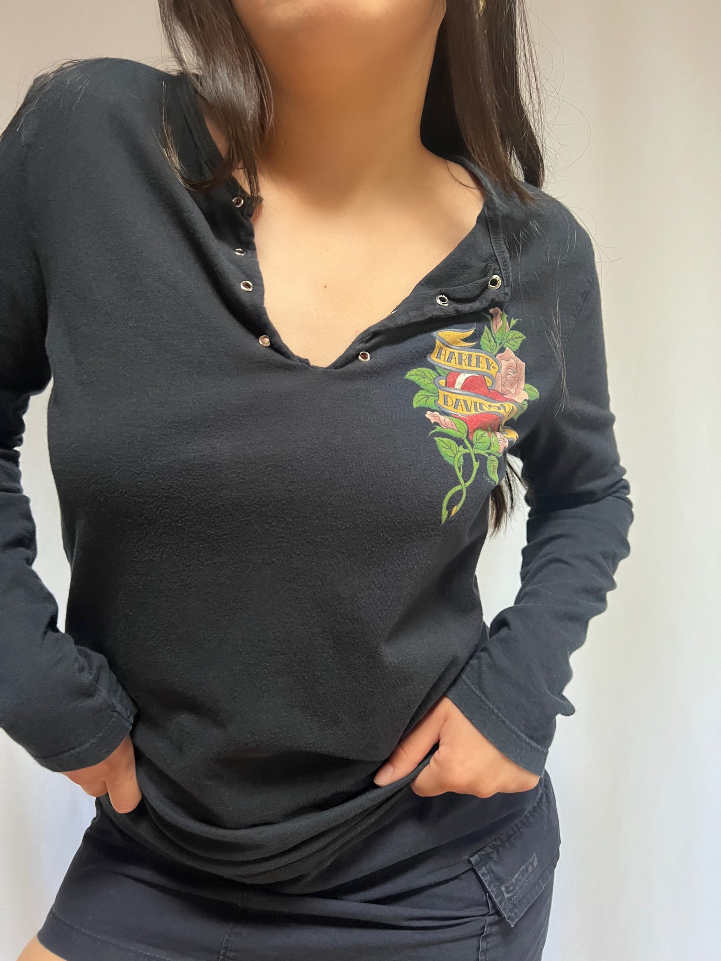 Harley Girl Jamaica Eyelet L/S - M/L