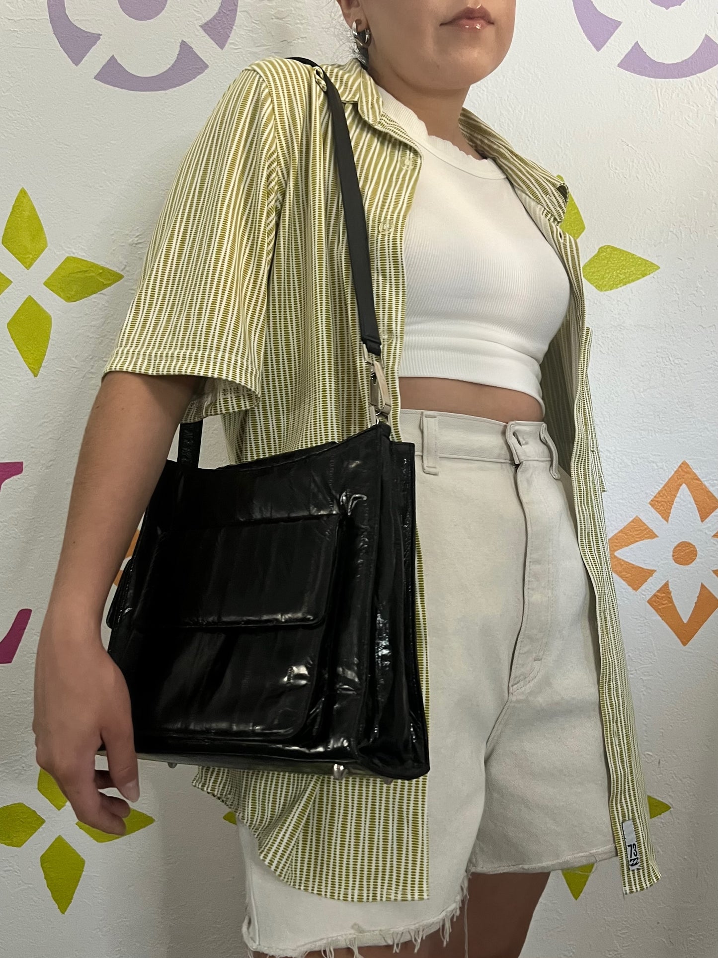 Black Eelskin Handbag