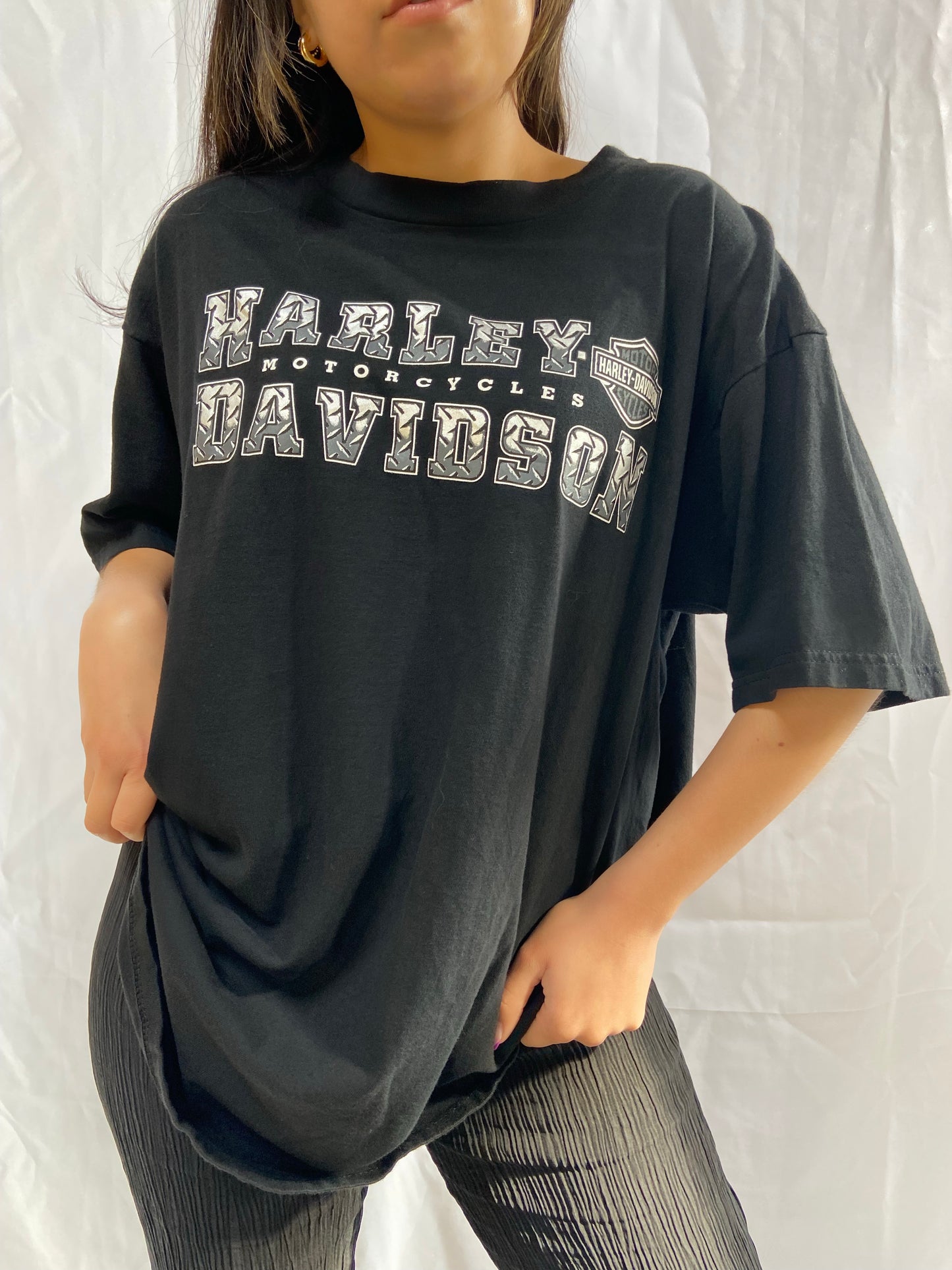 Black Wild Fire Harley Davidson Tee - XL