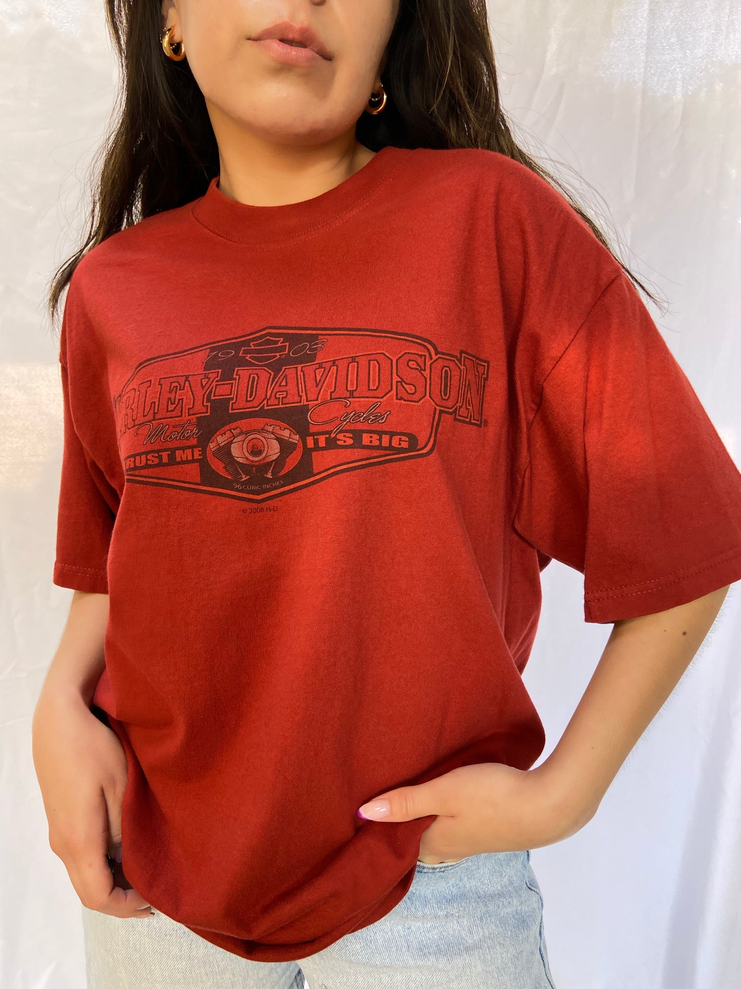 Red Fremont Harley Davidson Tee - Large