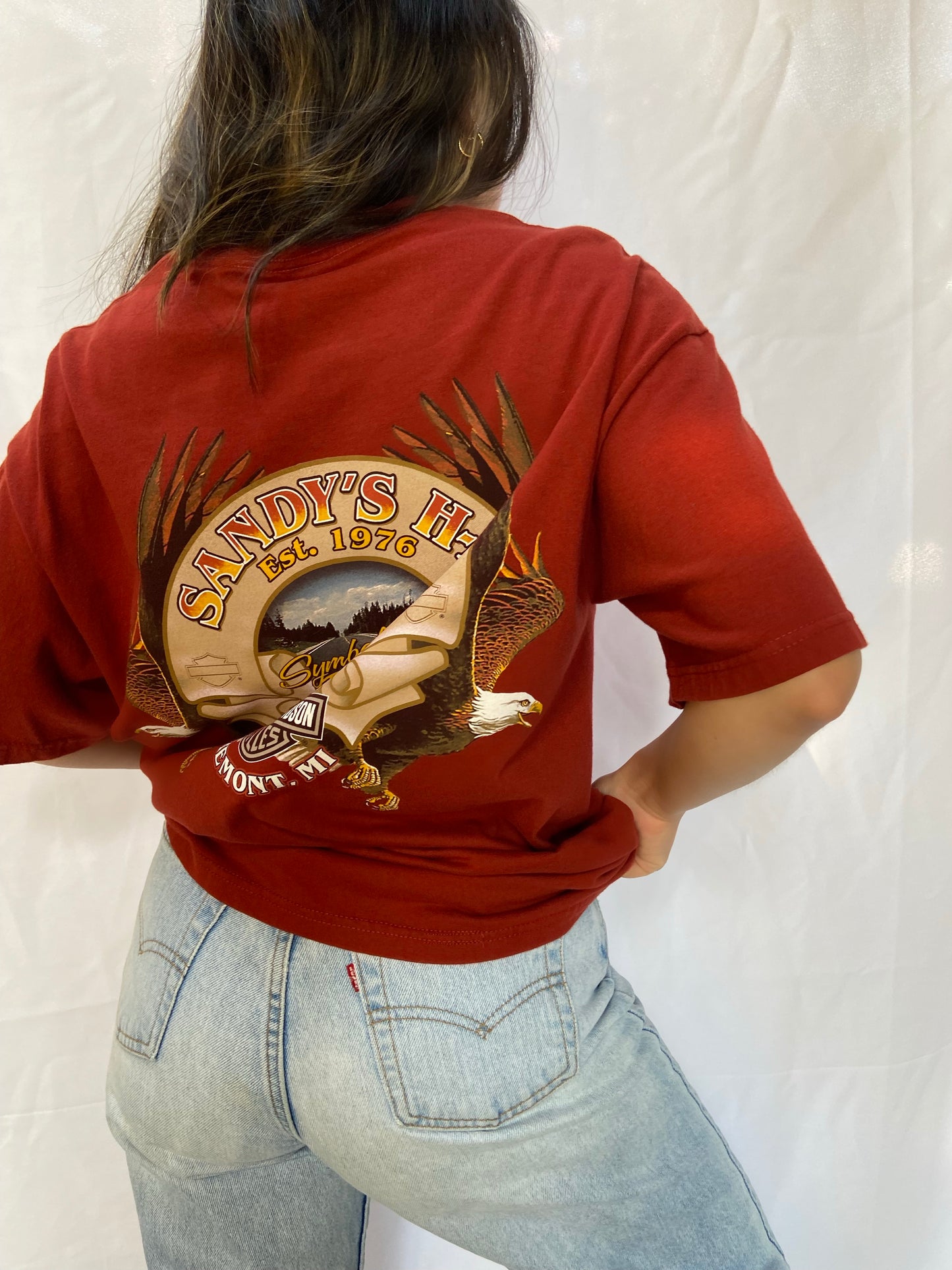 Red Fremont Harley Davidson Tee - Large
