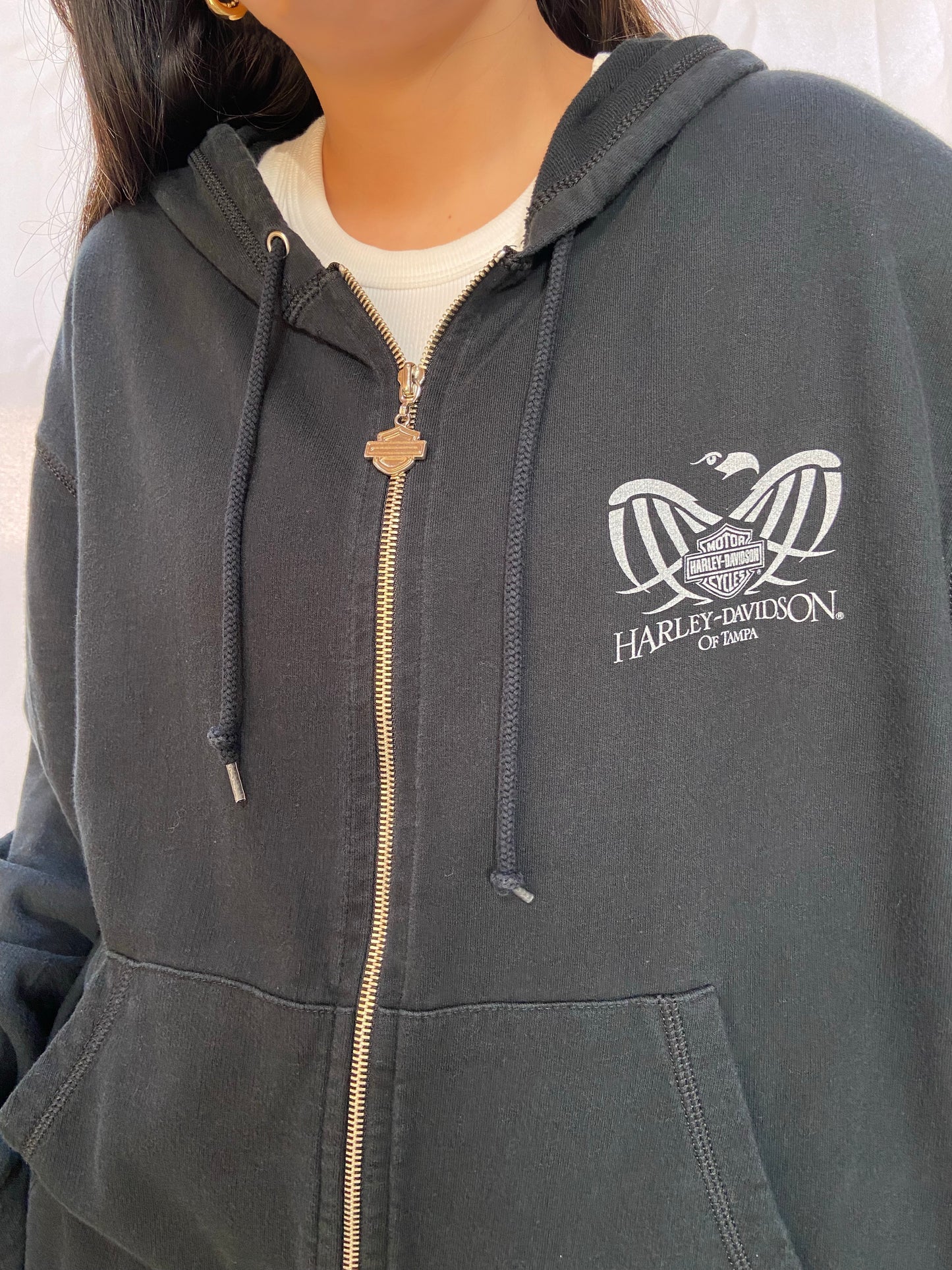 Black Tampa Harley Davidson Jacket