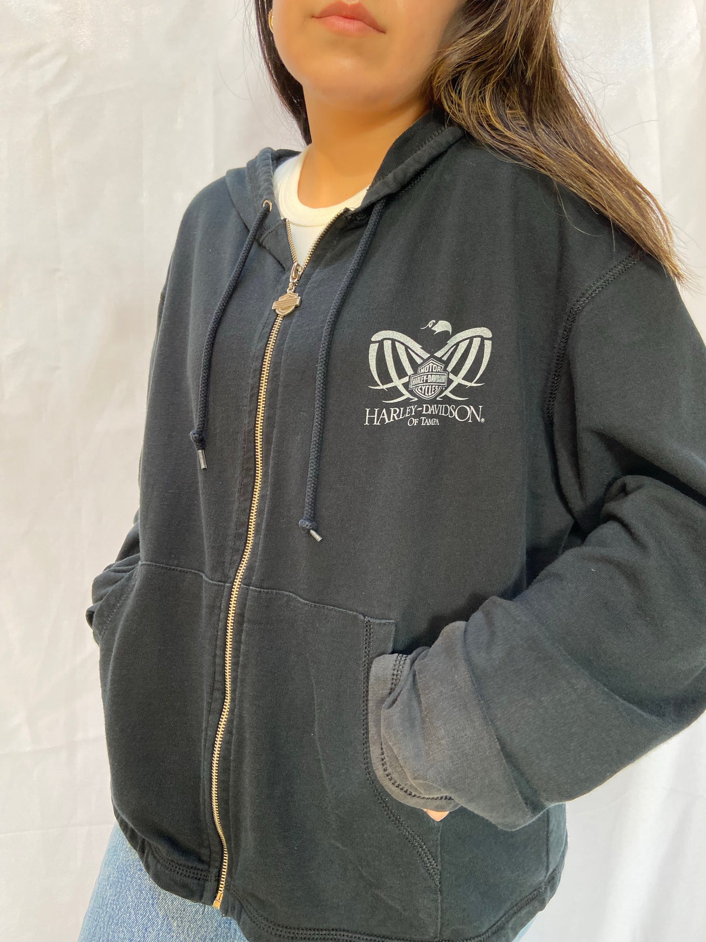 Black Tampa Harley Davidson Jacket
