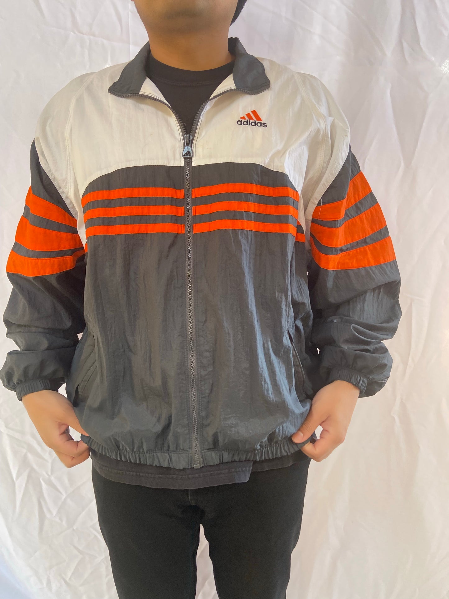 Adidas Zip Up Nylon Jacket - XL