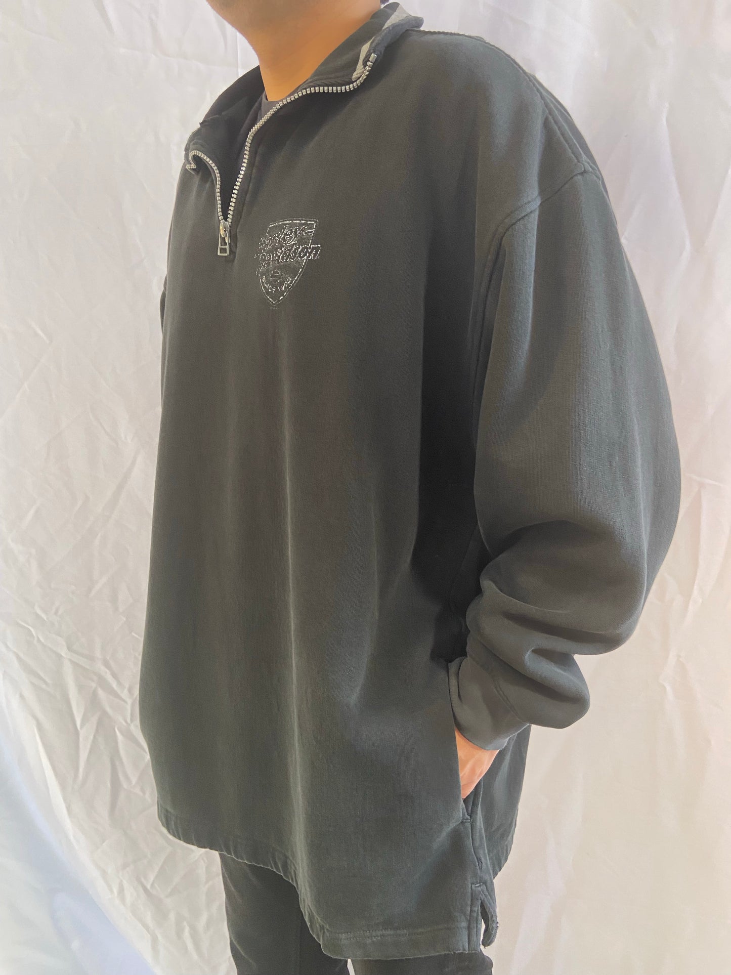 Black Harley Davidson Pullover Jacket - XL