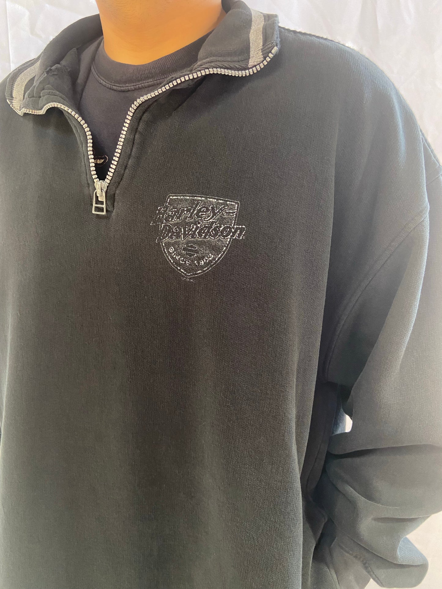 Black Harley Davidson Pullover Jacket - XL