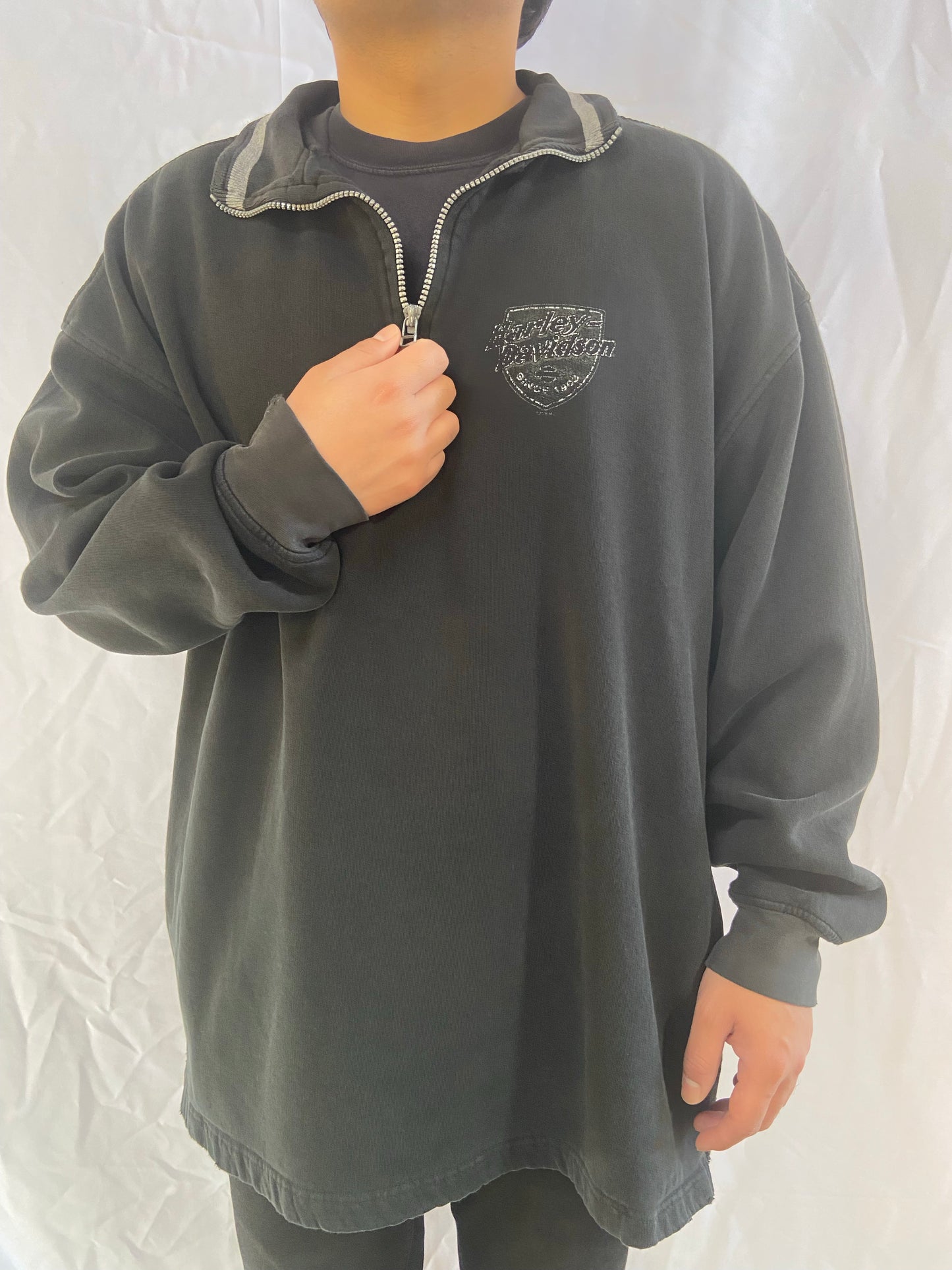 Black Harley Davidson Pullover Jacket - XL