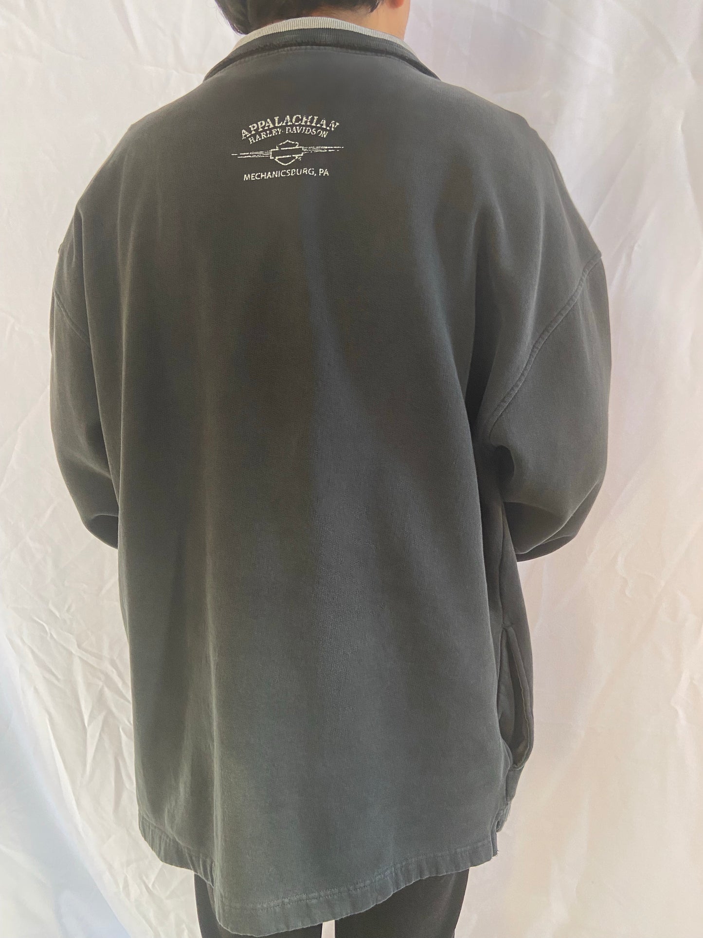 Black Harley Davidson Pullover Jacket - XL