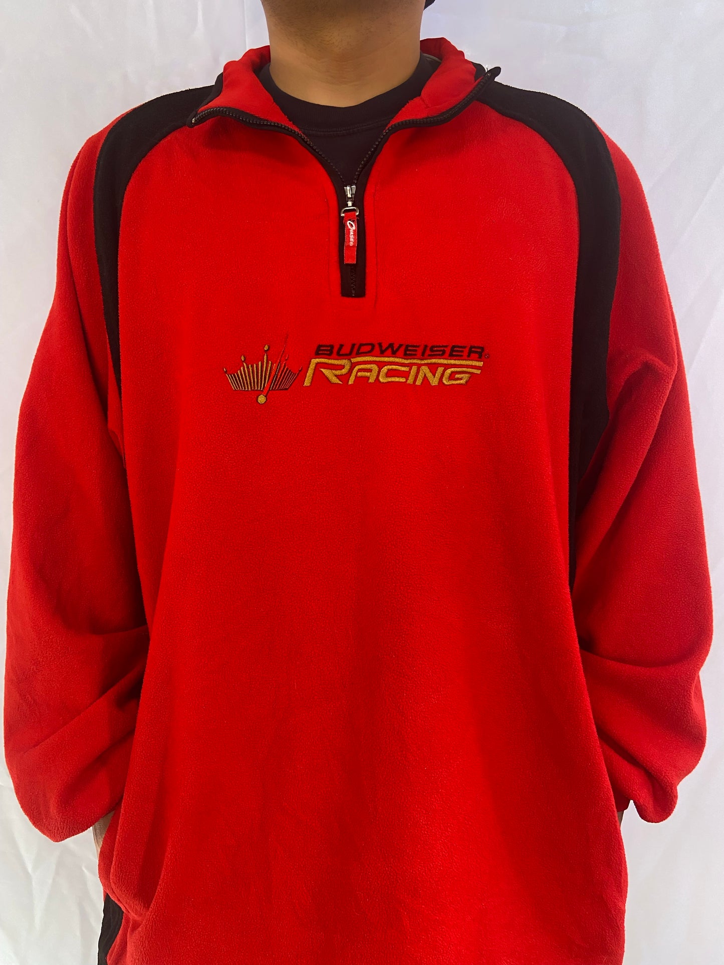 Dale Earnhardt Jr. Budweiser Racing Pullover Fleece Jacket - XL