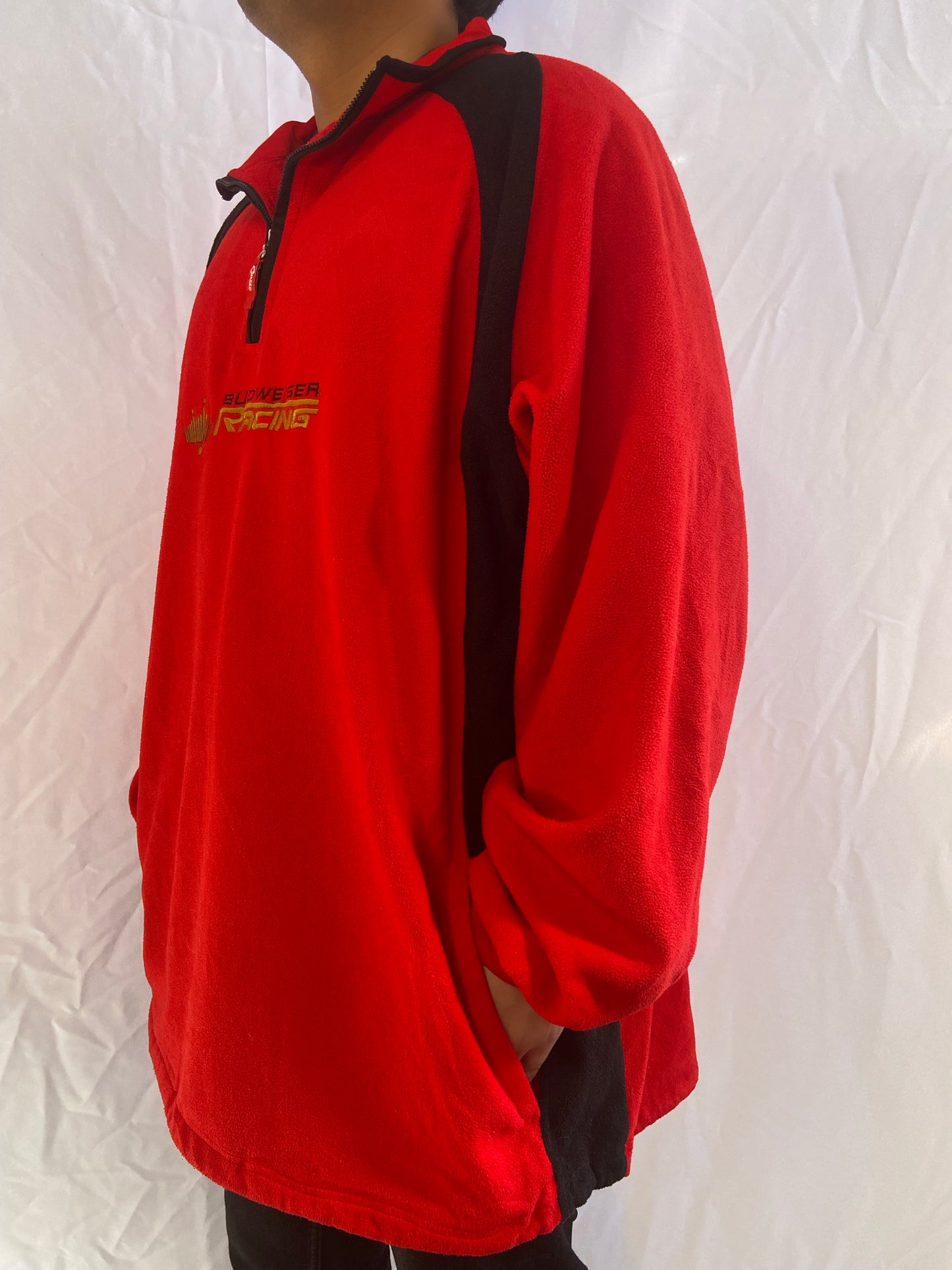 Dale Earnhardt Jr. Budweiser Racing Pullover Fleece Jacket - XL