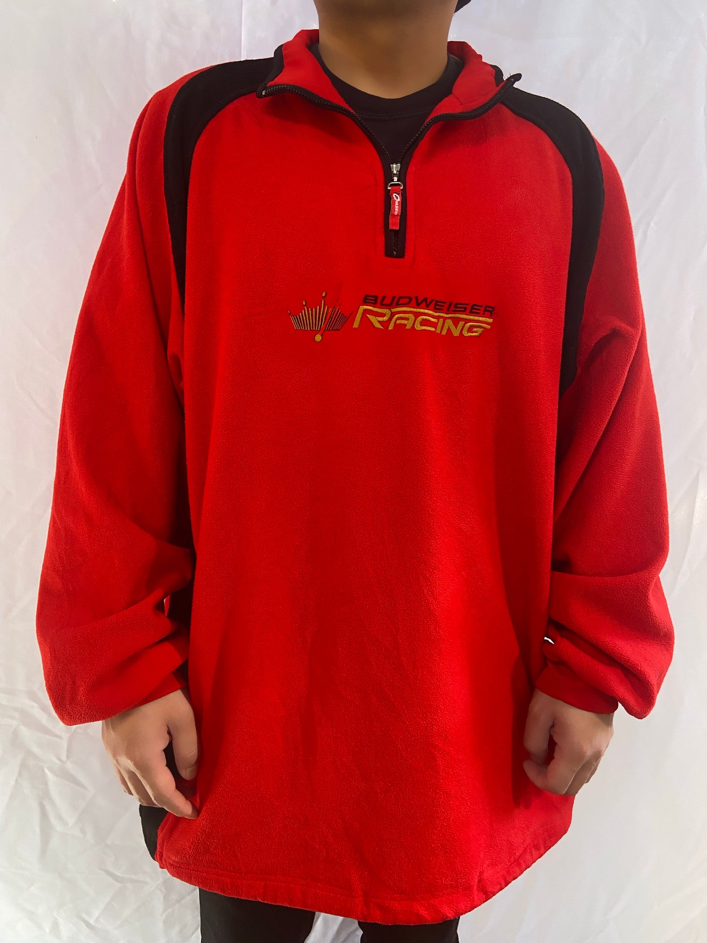 Dale Earnhardt Jr. Budweiser Racing Pullover Fleece Jacket - XL