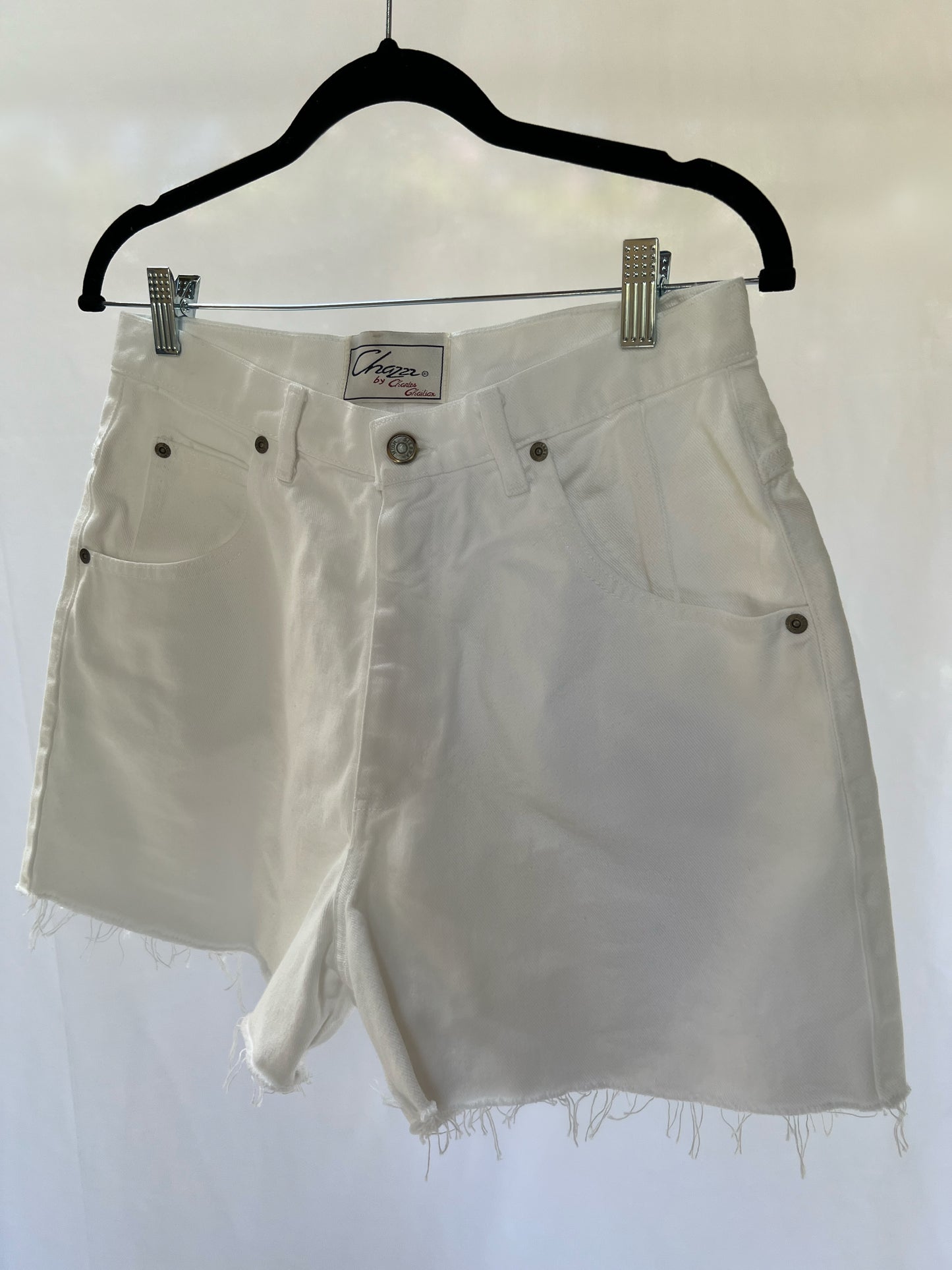 White Denim Shorts - 28"