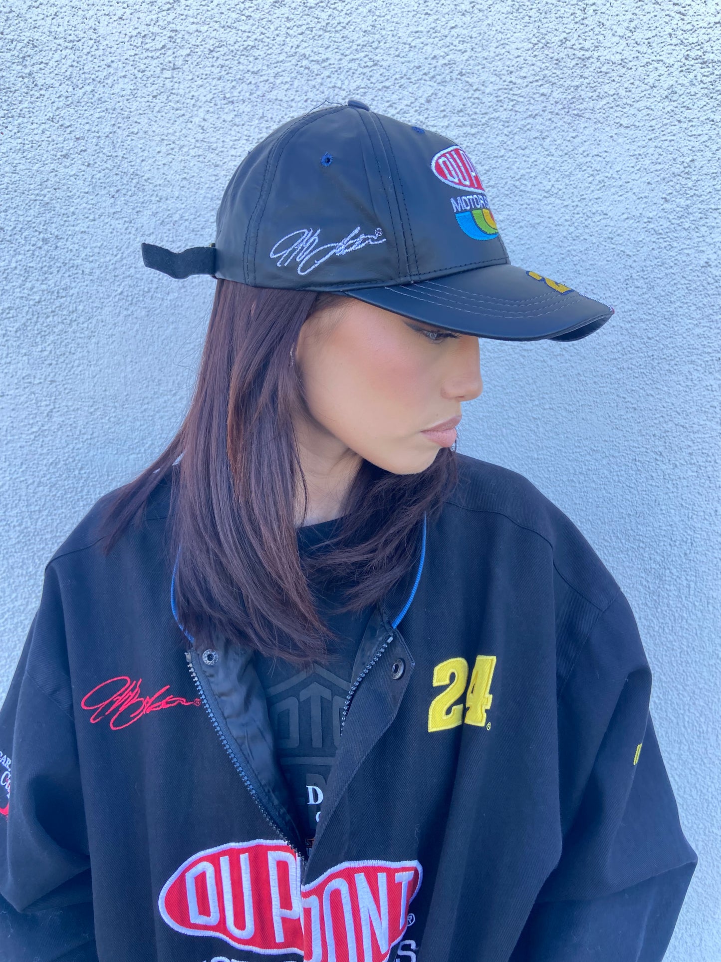 Black DuPont "24" Leather Hat