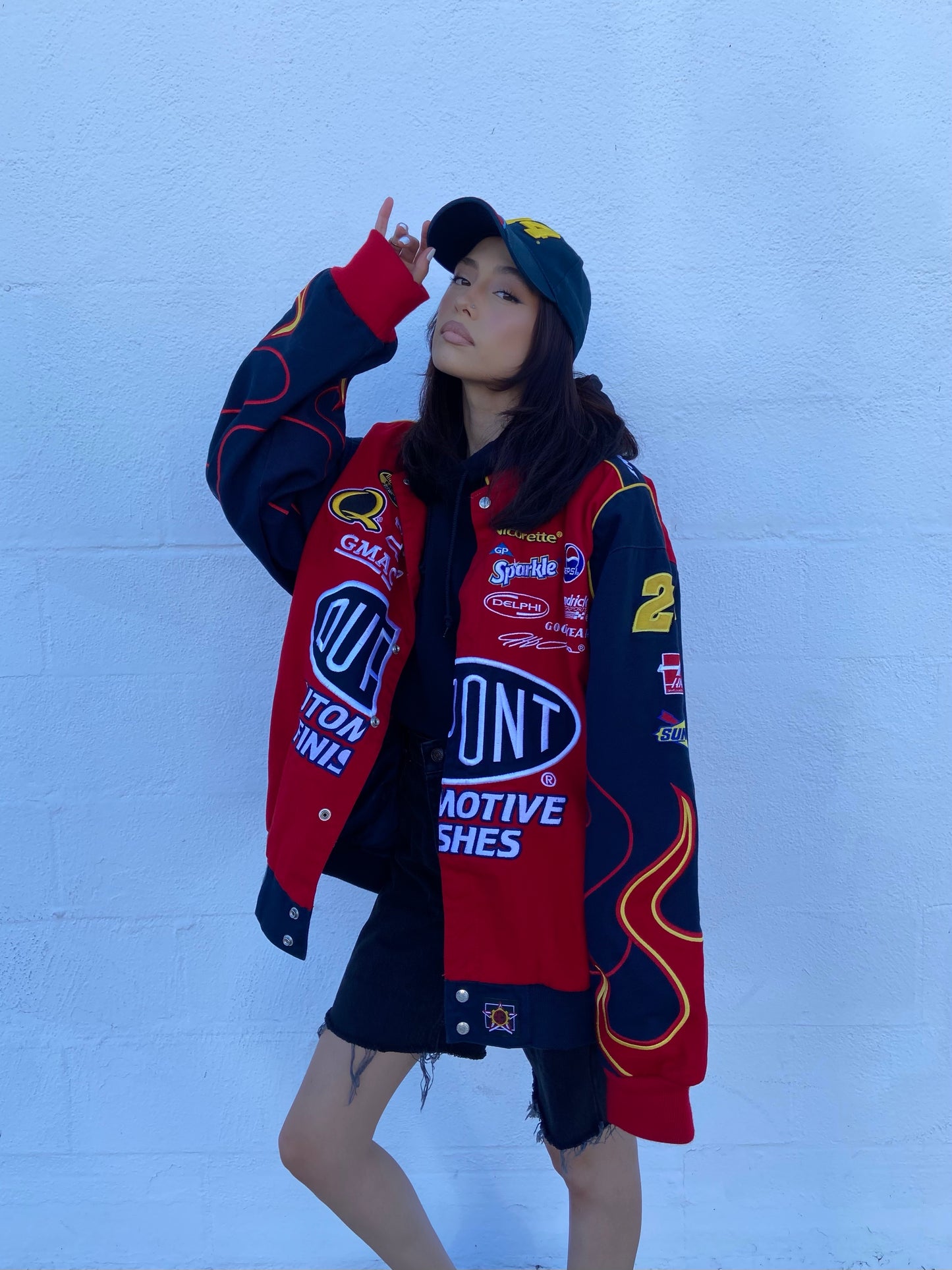 Red DuPont Flames NASCAR Jacket - 2XL